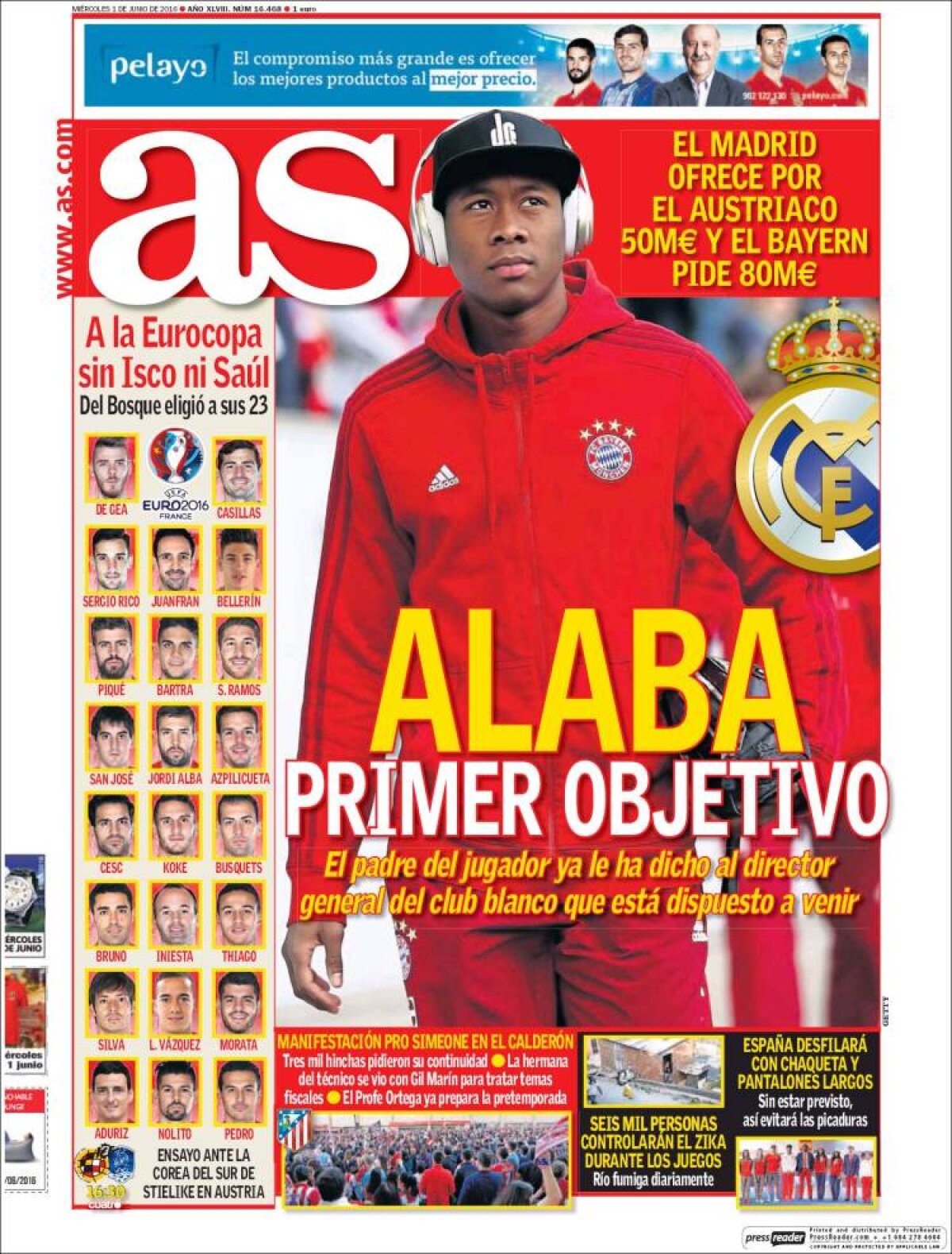 Ce scriu azi ziarele de sport din lume (1 iunie 2016)