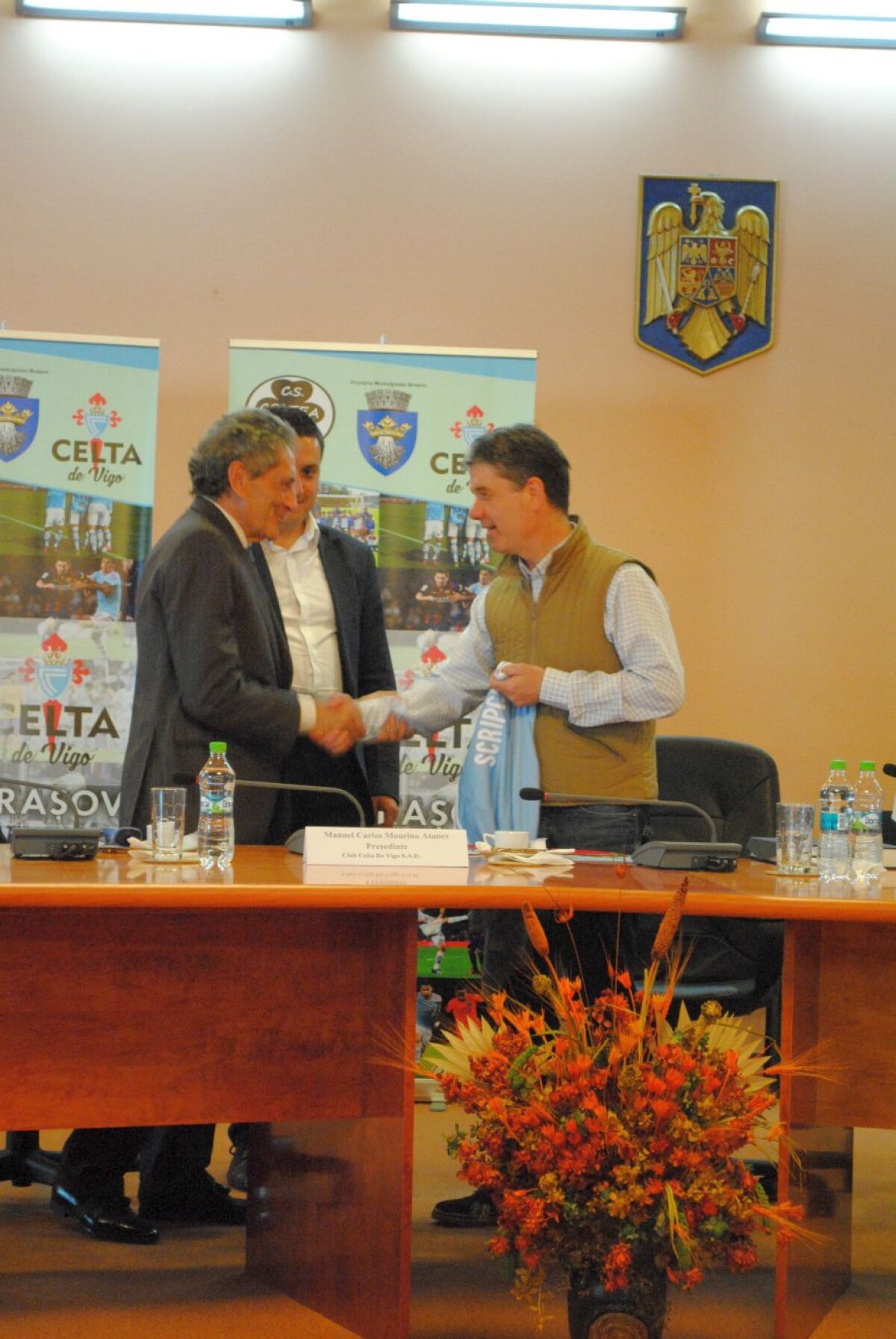 FOTO Președintele lui Celta Vigo a fost la Brașov! Clubul din La Liga și-a deschis academie în România