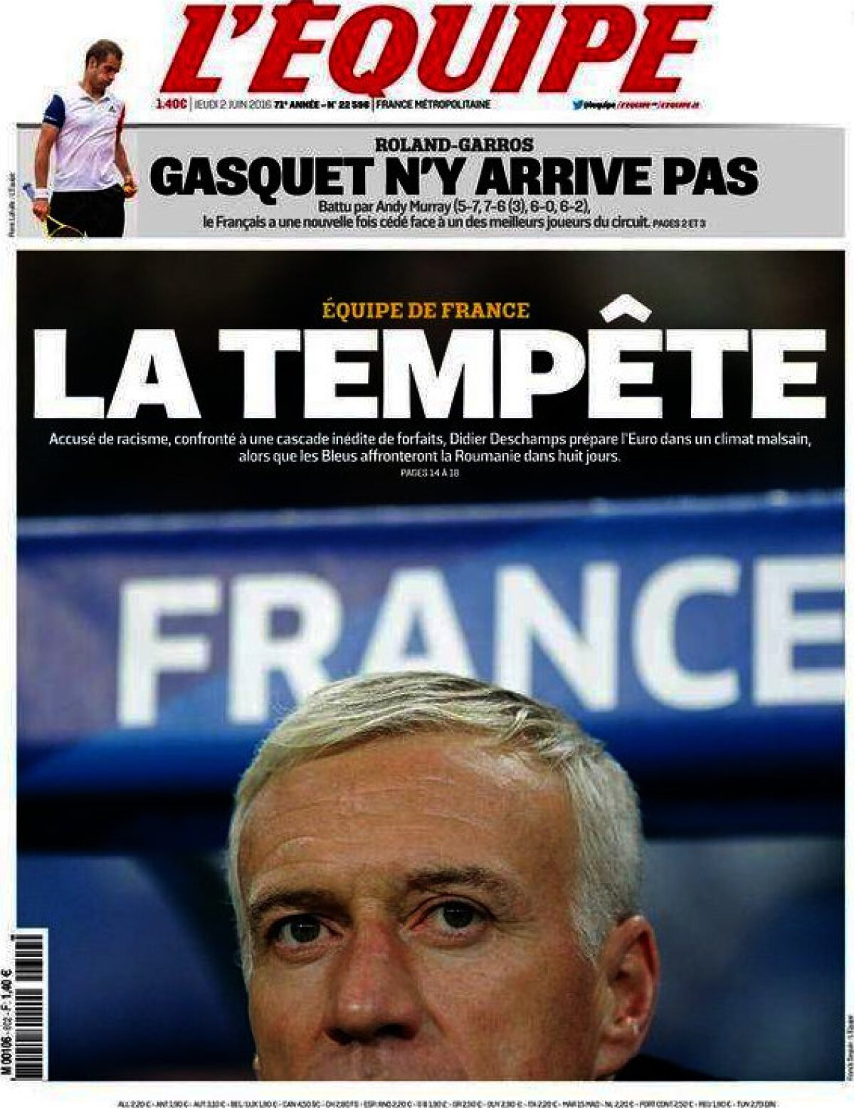 Ce scriu azi ziarele de sport din lume (2 iunie 2016)