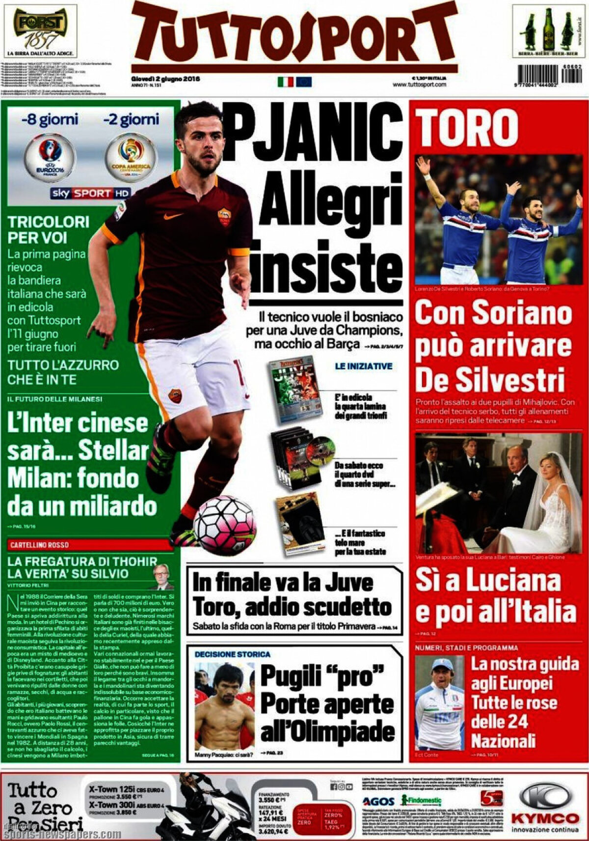 Ce scriu azi ziarele de sport din lume (2 iunie 2016)