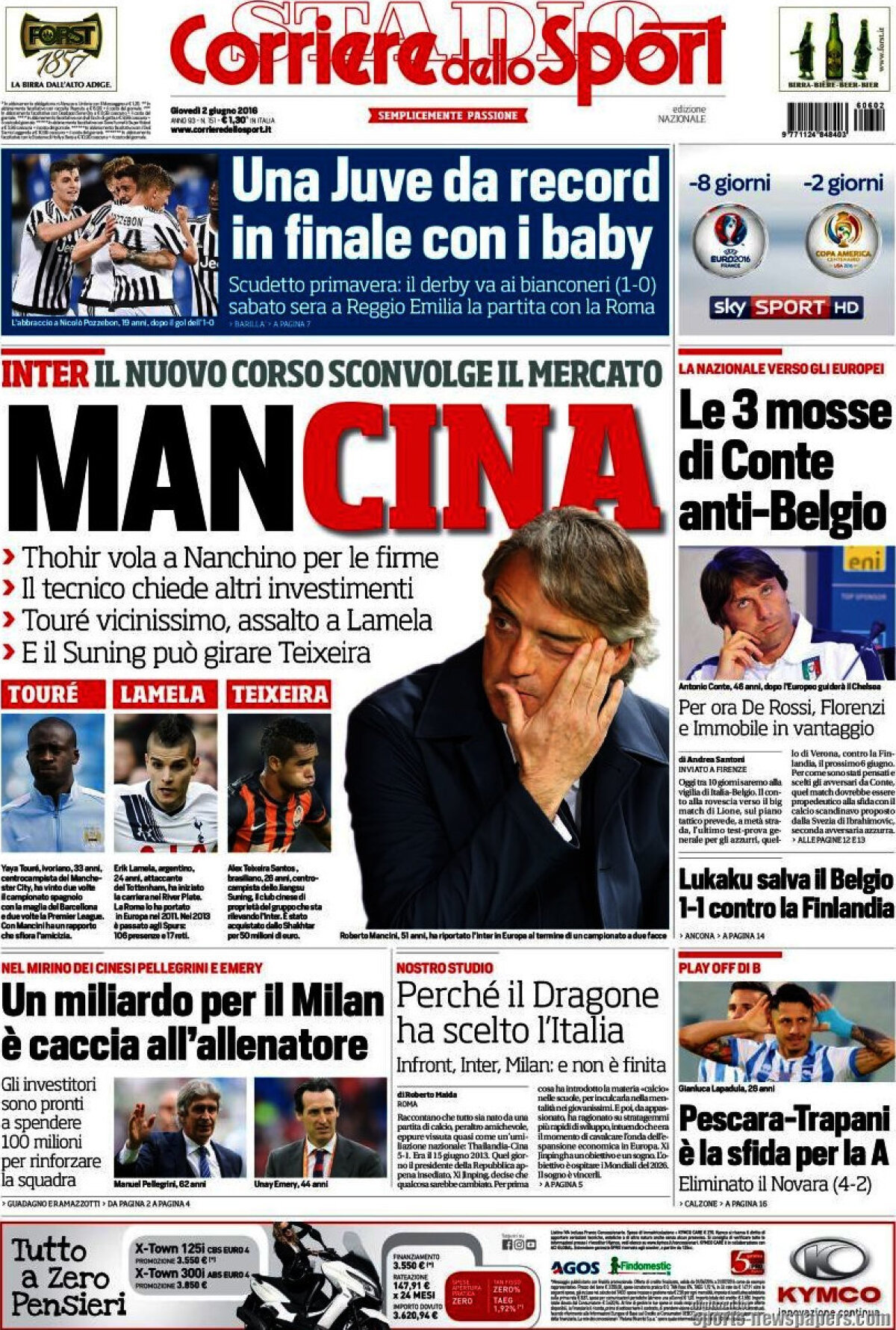 Ce scriu azi ziarele de sport din lume (2 iunie 2016)