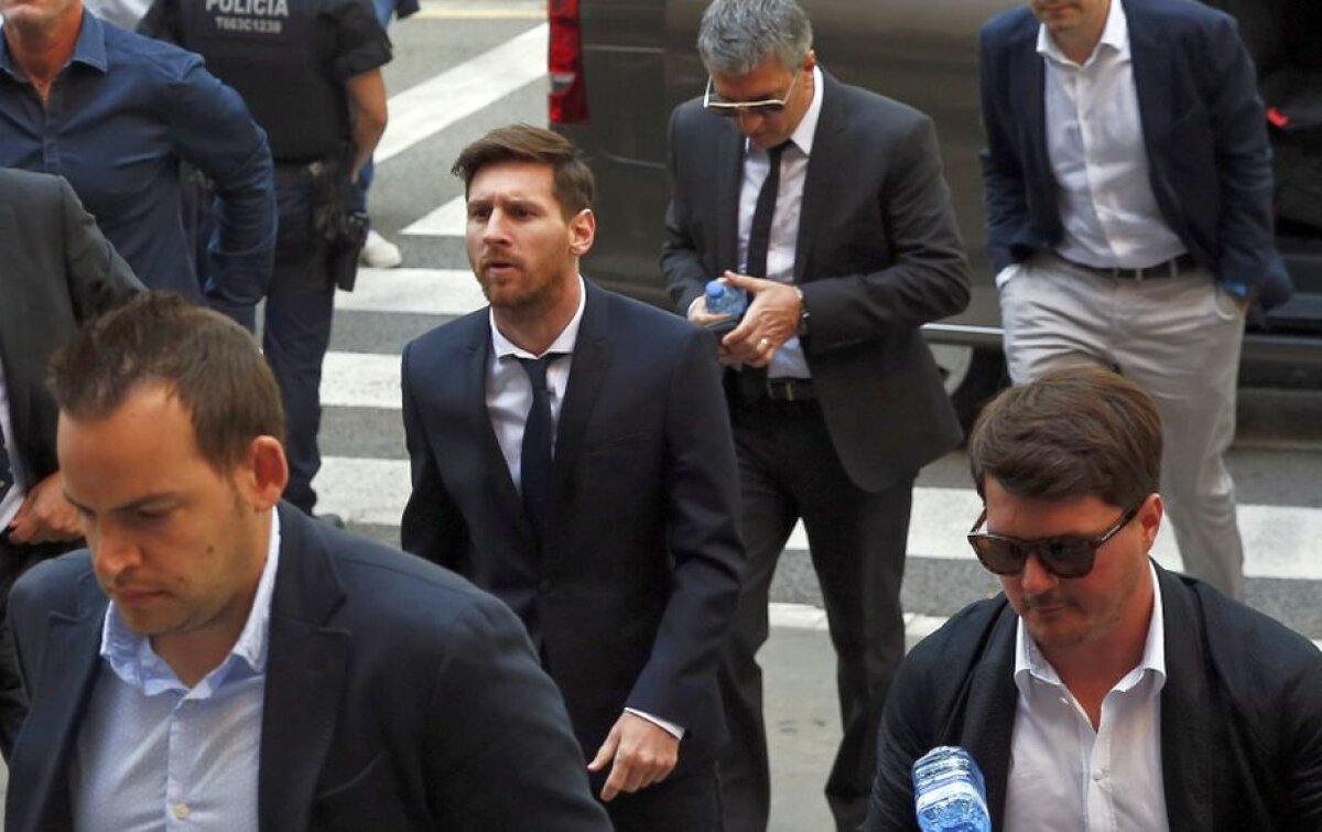 GALERIE FOTO Leo Messi, în boxa acuzaților » Jucătorul și tatăl lui sunt audiați la Tribunalul Barcelona