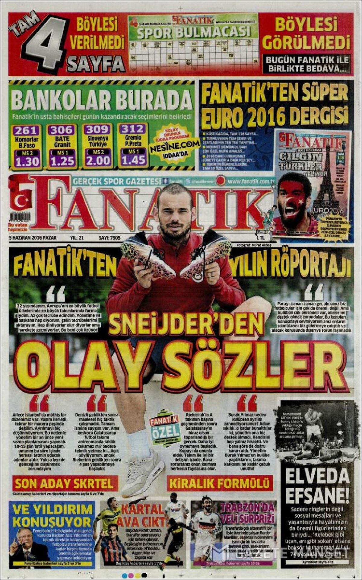 Ce scriu azi ziarele de sport din lume (5 iunie 2016)