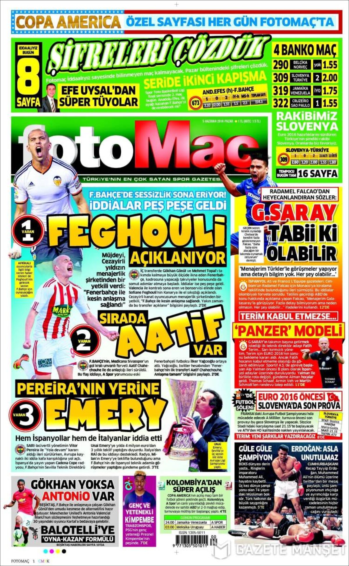 Ce scriu azi ziarele de sport din lume (5 iunie 2016)