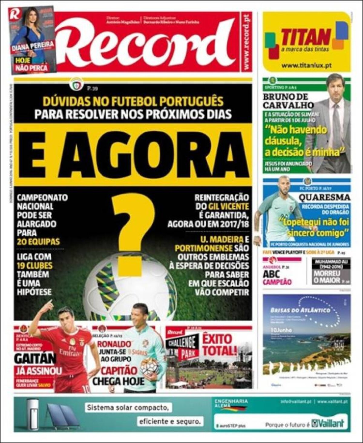 Ce scriu azi ziarele de sport din lume (5 iunie 2016)