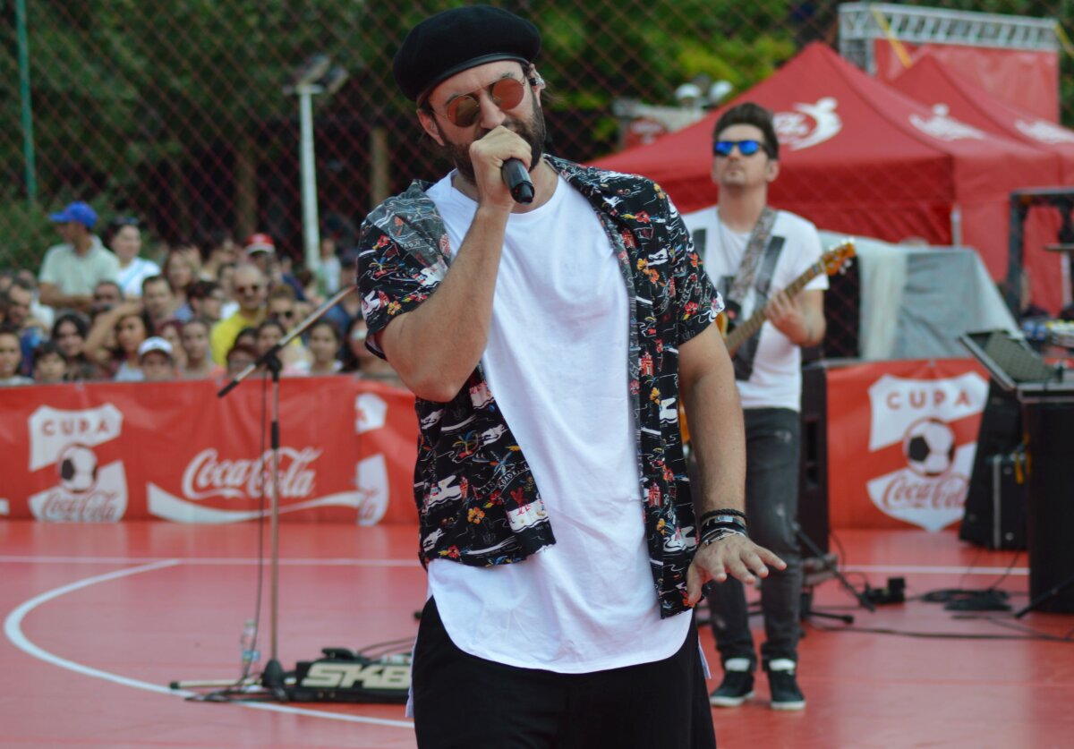 FOTO Smiley a făcut spectacol între finalele Cupei Coca-Cola » Peste 3.000 de oameni l-au urmărit live