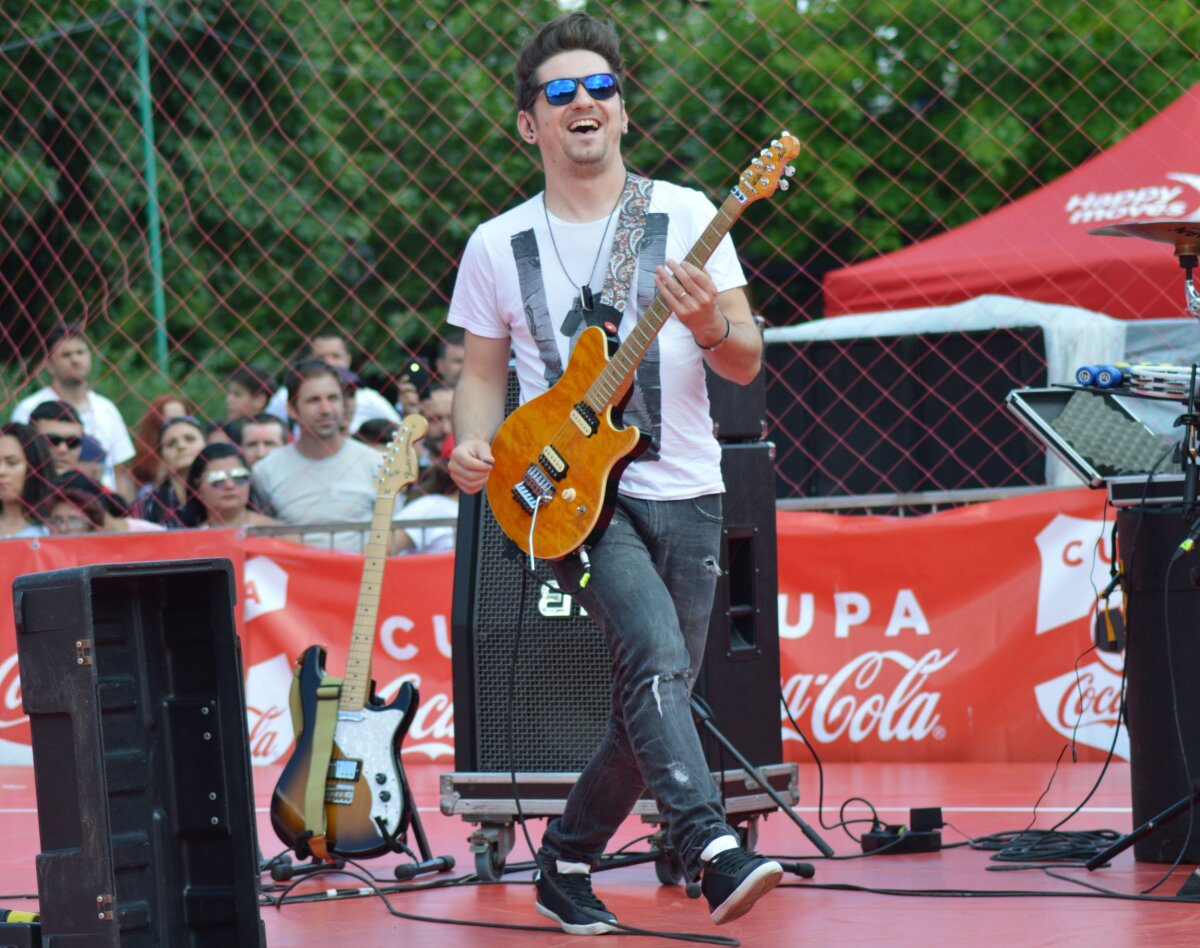 FOTO Smiley a făcut spectacol între finalele Cupei Coca-Cola » Peste 3.000 de oameni l-au urmărit live