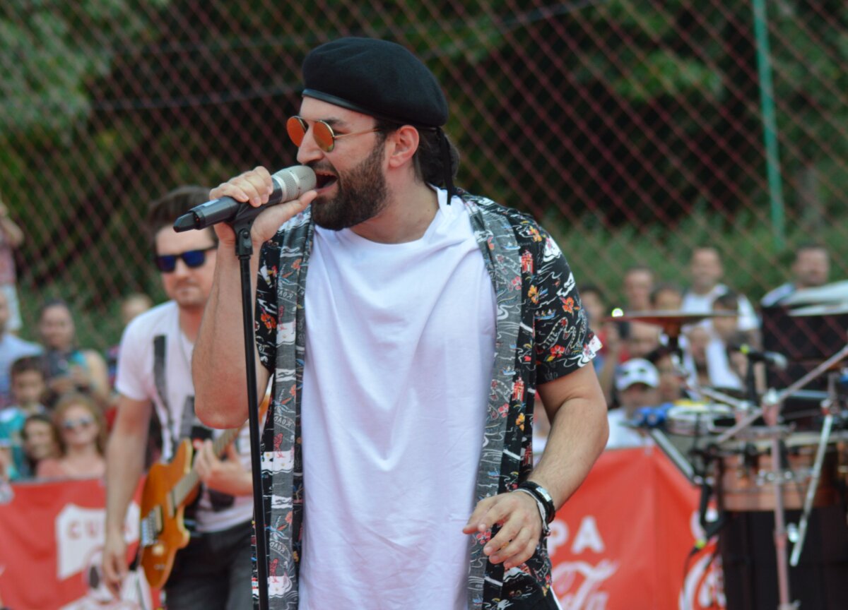 FOTO Smiley a făcut spectacol între finalele Cupei Coca-Cola » Peste 3.000 de oameni l-au urmărit live