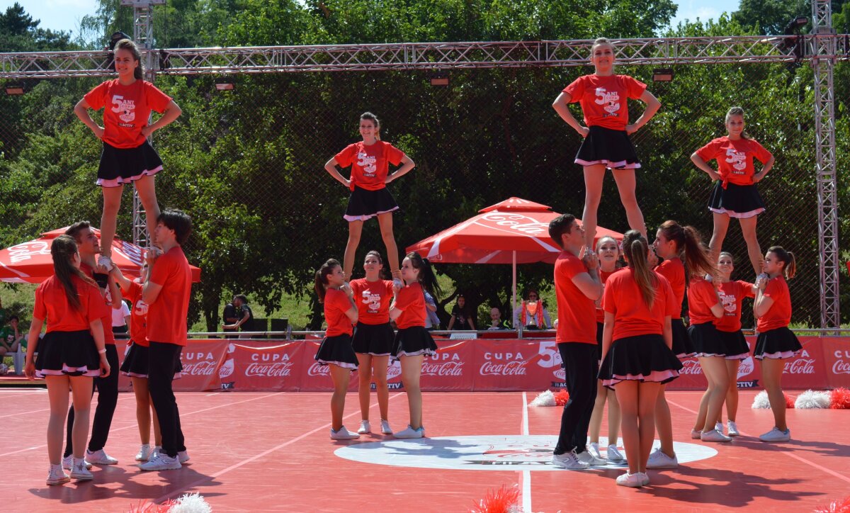 FOTO Cheerleaders show :) » Majoretele au animat atmosfera de la Cupa Coca-Cola