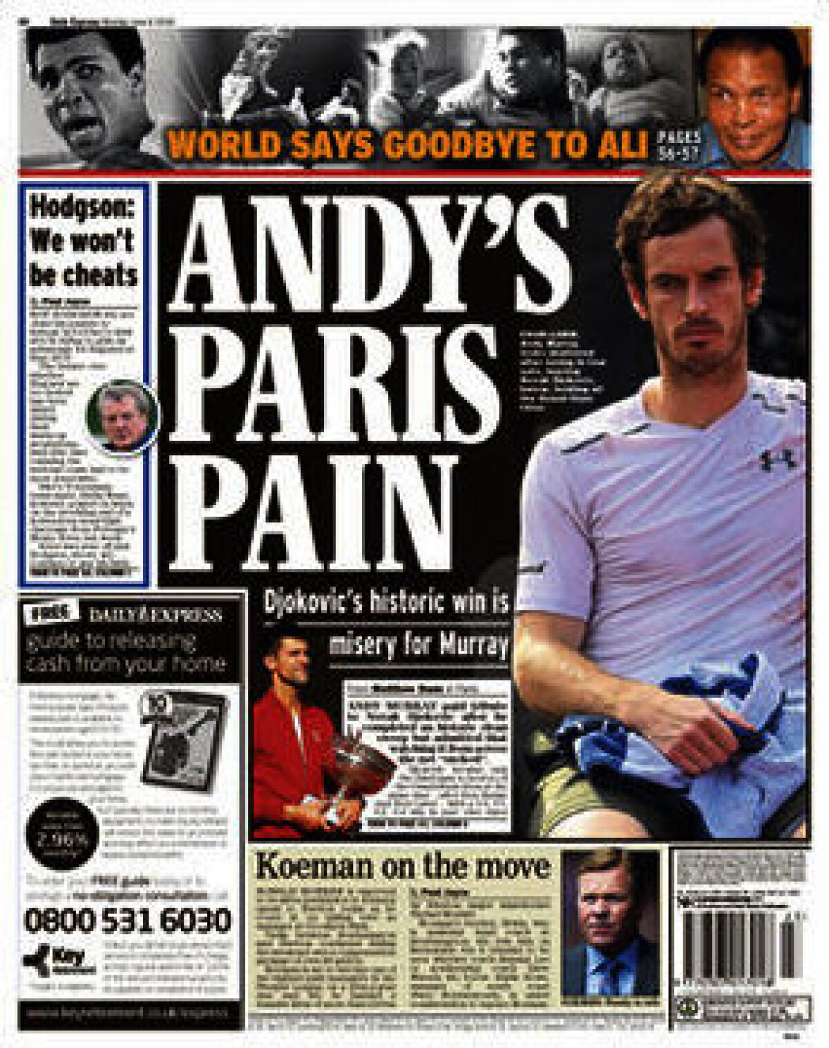 Ce scriu azi ziarele de sport din lume (6 iunie 2016)