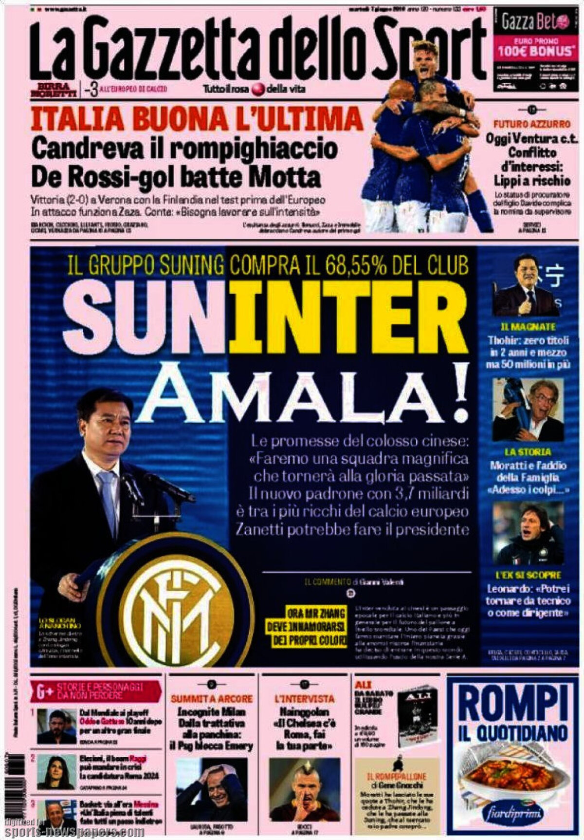 Ce scriu azi ziarele de sport din lume (7 iunie 2016)