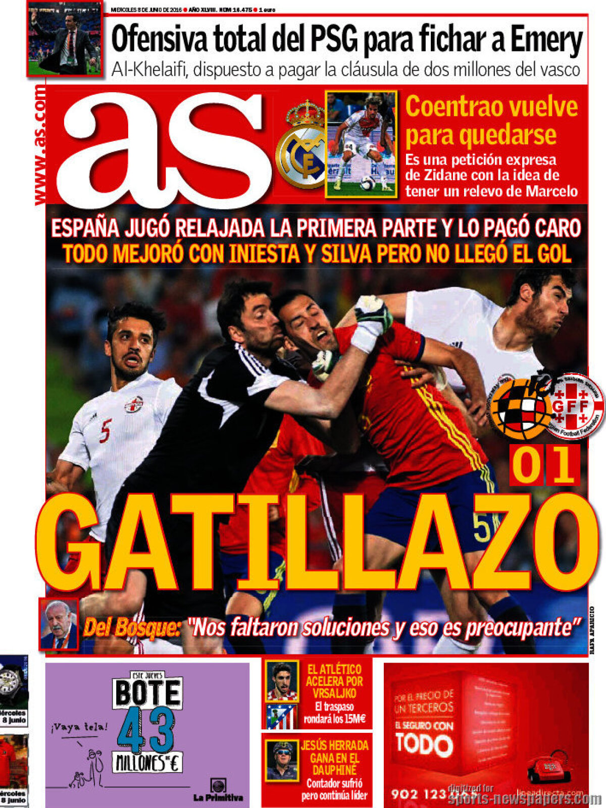 Ce scriu azi ziarele de sport din lume (8 iunie 2016)