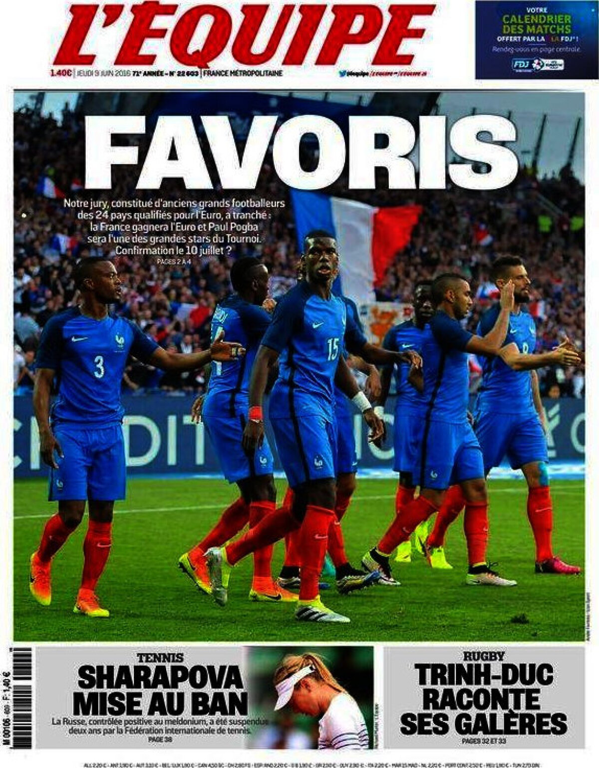 Ce scriu azi ziarele de sport din lume (9 iunie 2016)