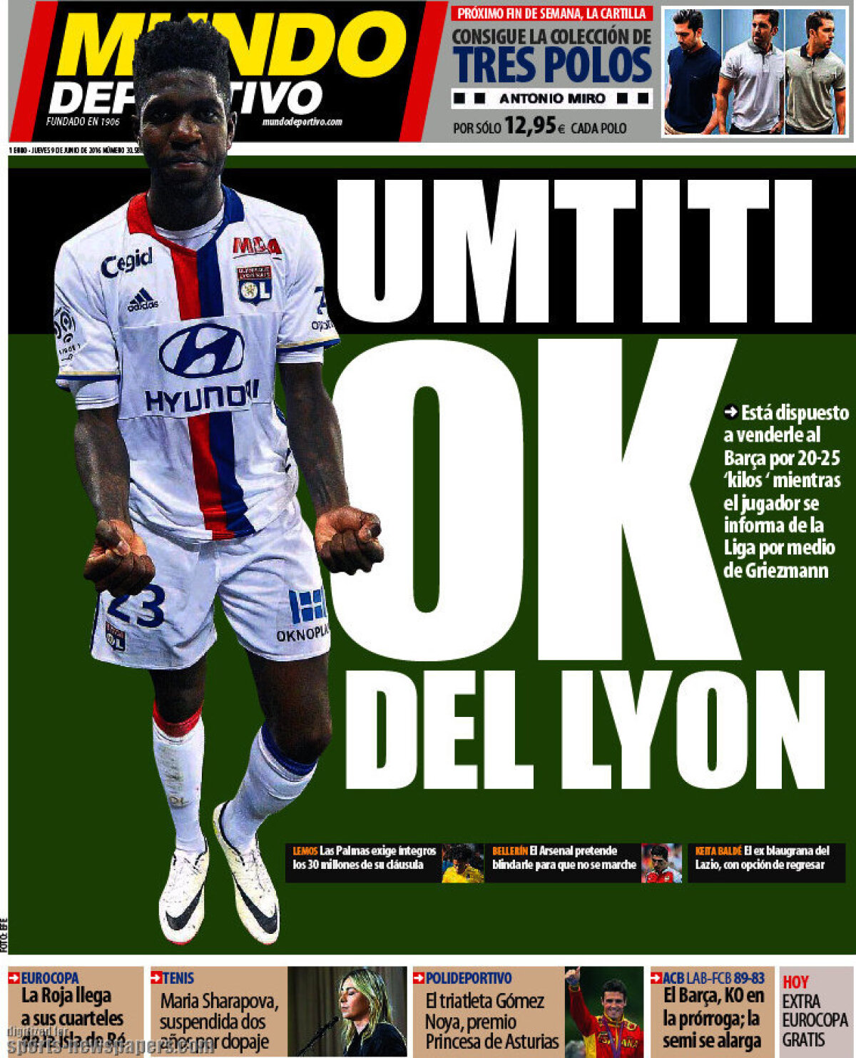 Ce scriu azi ziarele de sport din lume (9 iunie 2016)