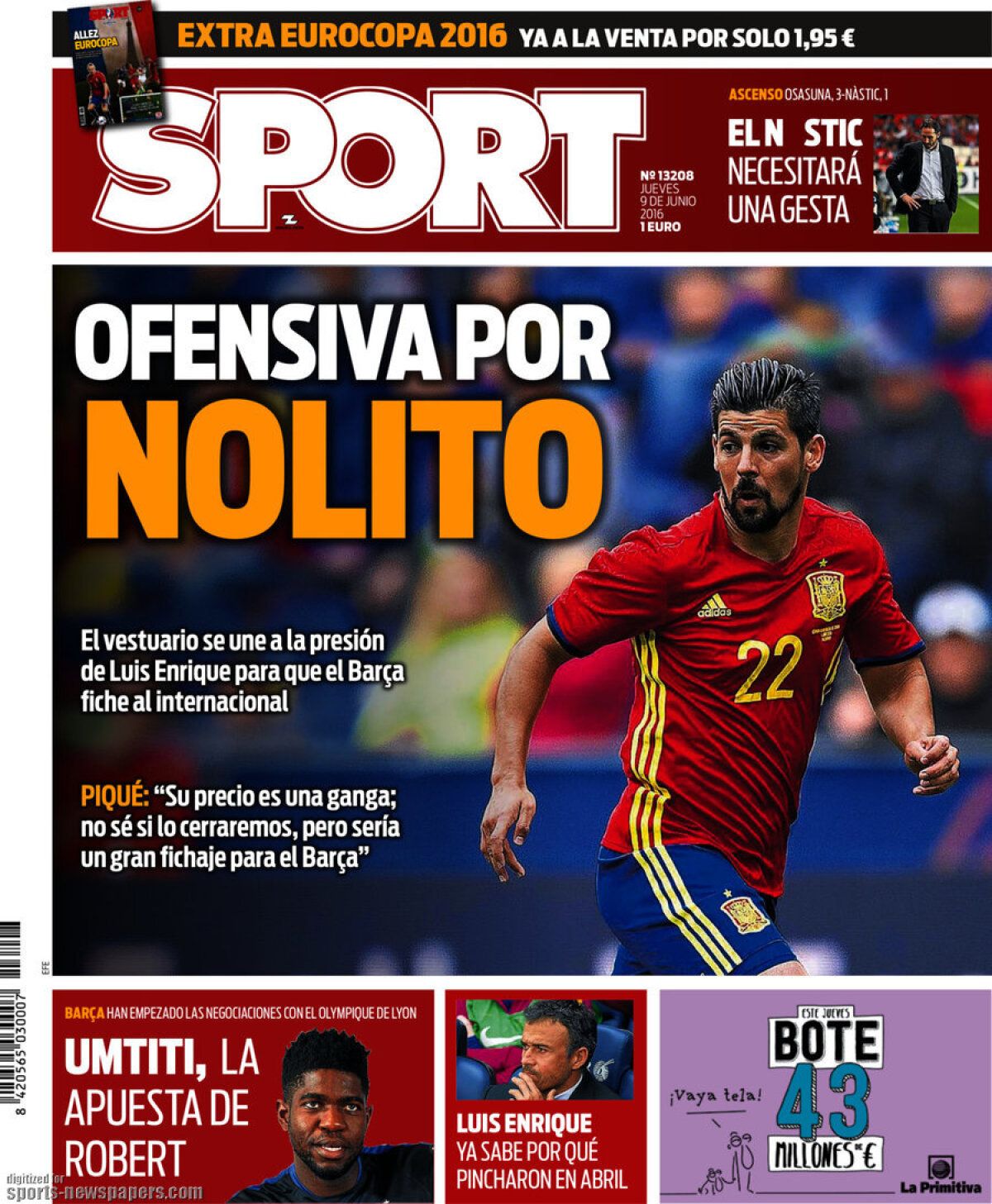 Ce scriu azi ziarele de sport din lume (9 iunie 2016)