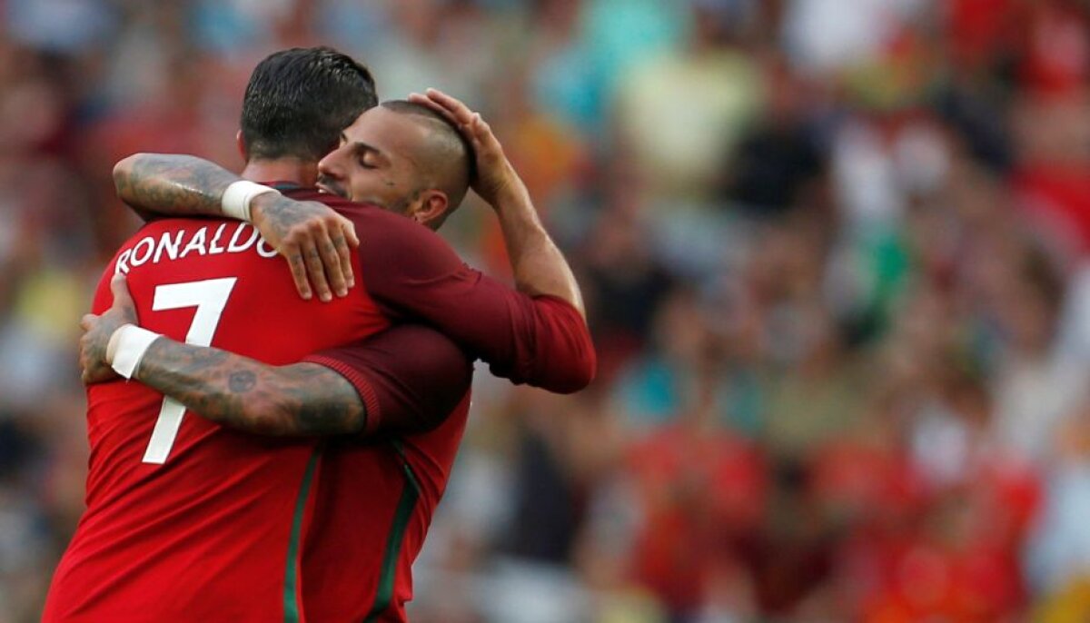 FOTO + VIDEO Portugalia e gata de EURO 2016 » Cristiano Ronaldo și Quaresma au făcut instrucție cu Estonia, scor 7-0
