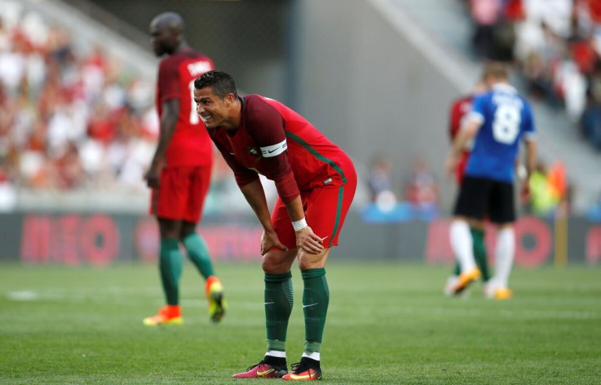 FOTO + VIDEO Portugalia e gata de EURO 2016 » Cristiano Ronaldo și Quaresma au făcut instrucție cu Estonia, scor 7-0