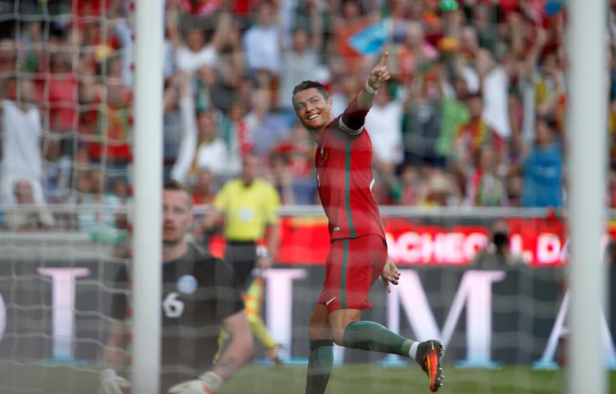 FOTO + VIDEO Portugalia e gata de EURO 2016 » Cristiano Ronaldo și Quaresma au făcut instrucție cu Estonia, scor 7-0