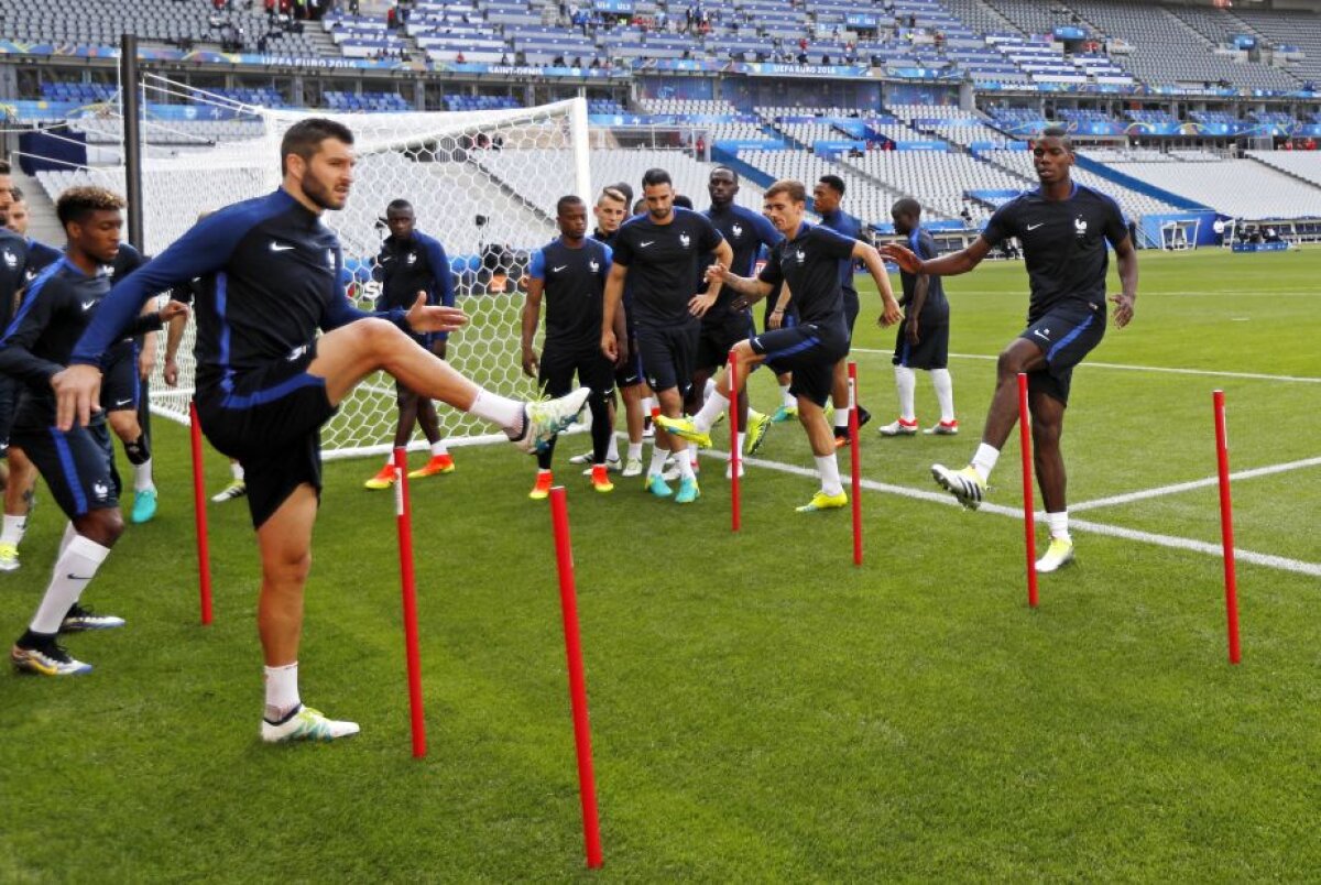 VIDEO+FOTO Francezii au făcut antrenamentul oficial înaintea meciului cu România