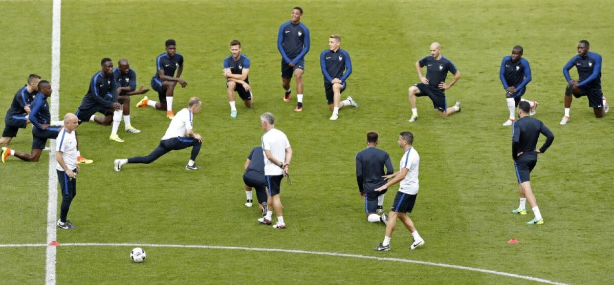 VIDEO+FOTO Francezii au făcut antrenamentul oficial înaintea meciului cu România