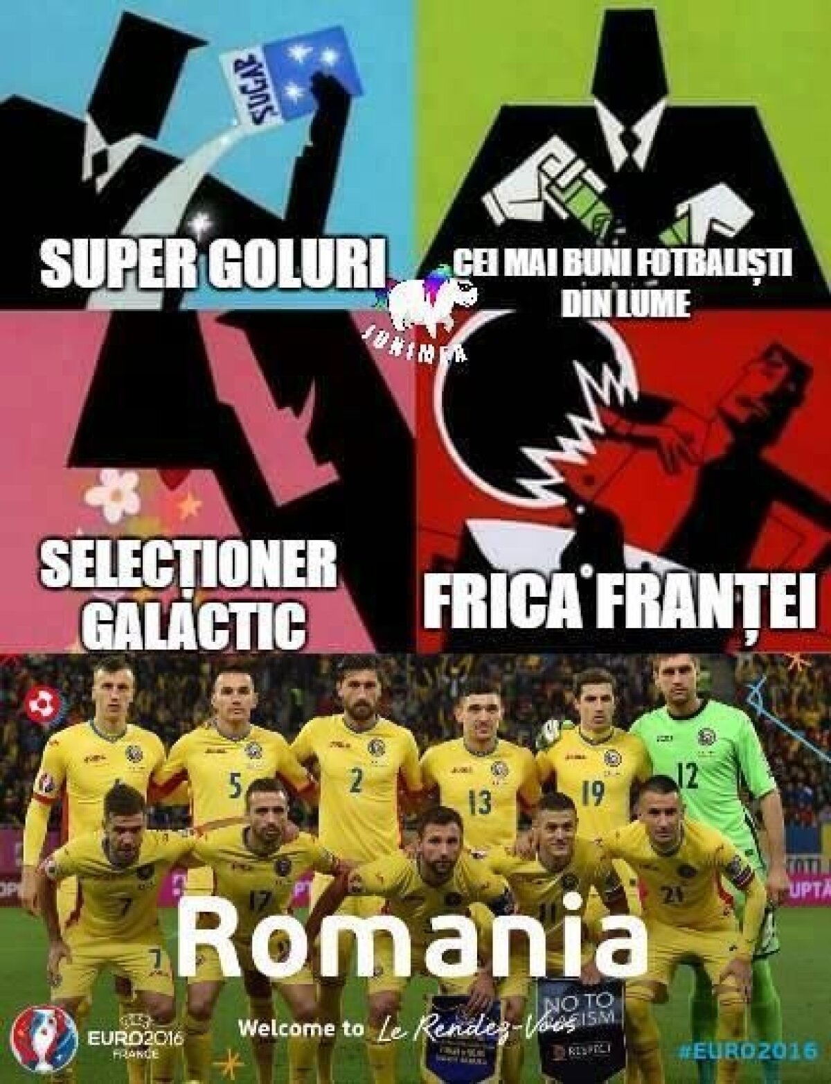 FRANȚA - ROMÂNIA » Zi de EURO! Cele mai bune 10 meme-uri înaintea debutului României la Campionatul European: "Cea mai bună tactică: Doamne ajută!"