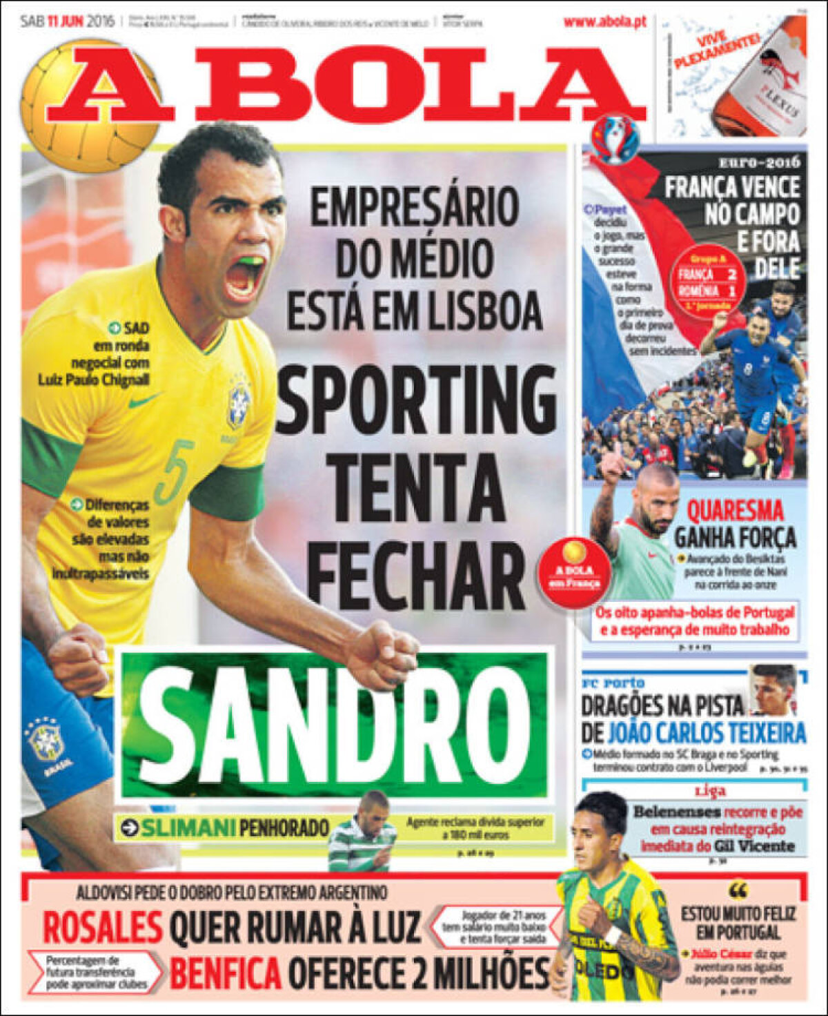 Ce scriu azi ziarele de sport din lume (11 iunie 2016)