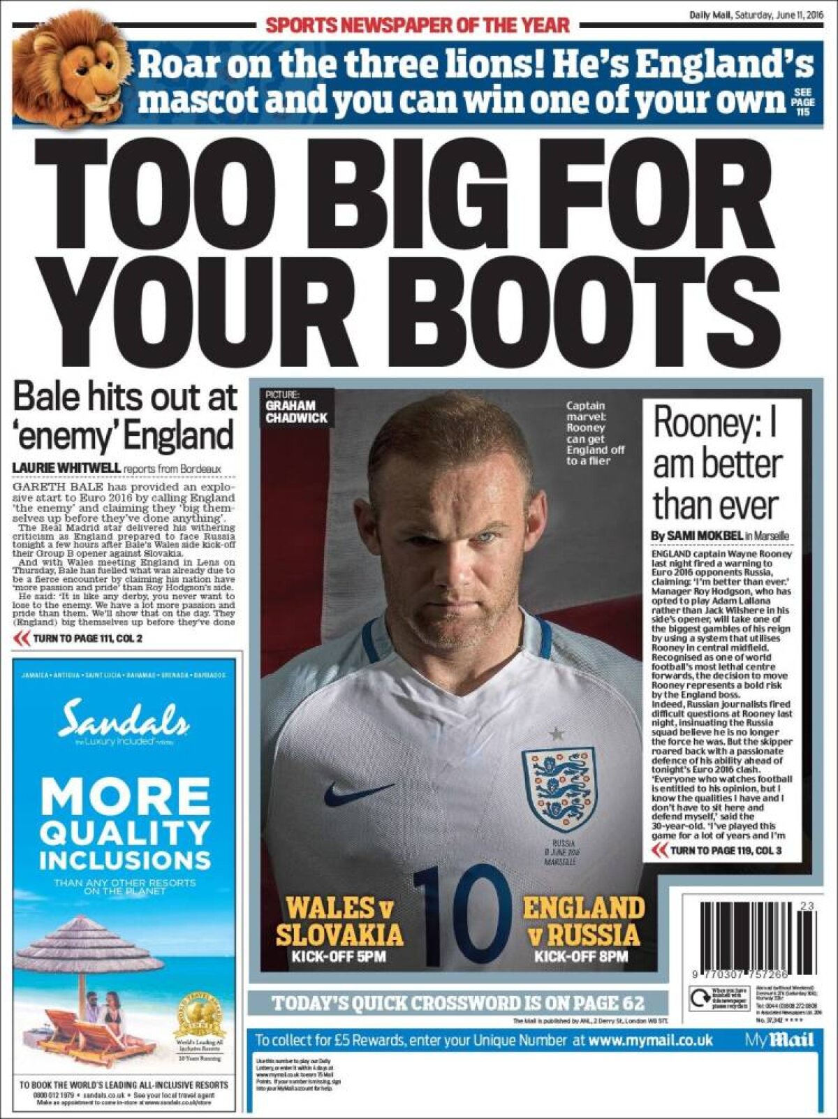 Ce scriu azi ziarele de sport din lume (11 iunie 2016)