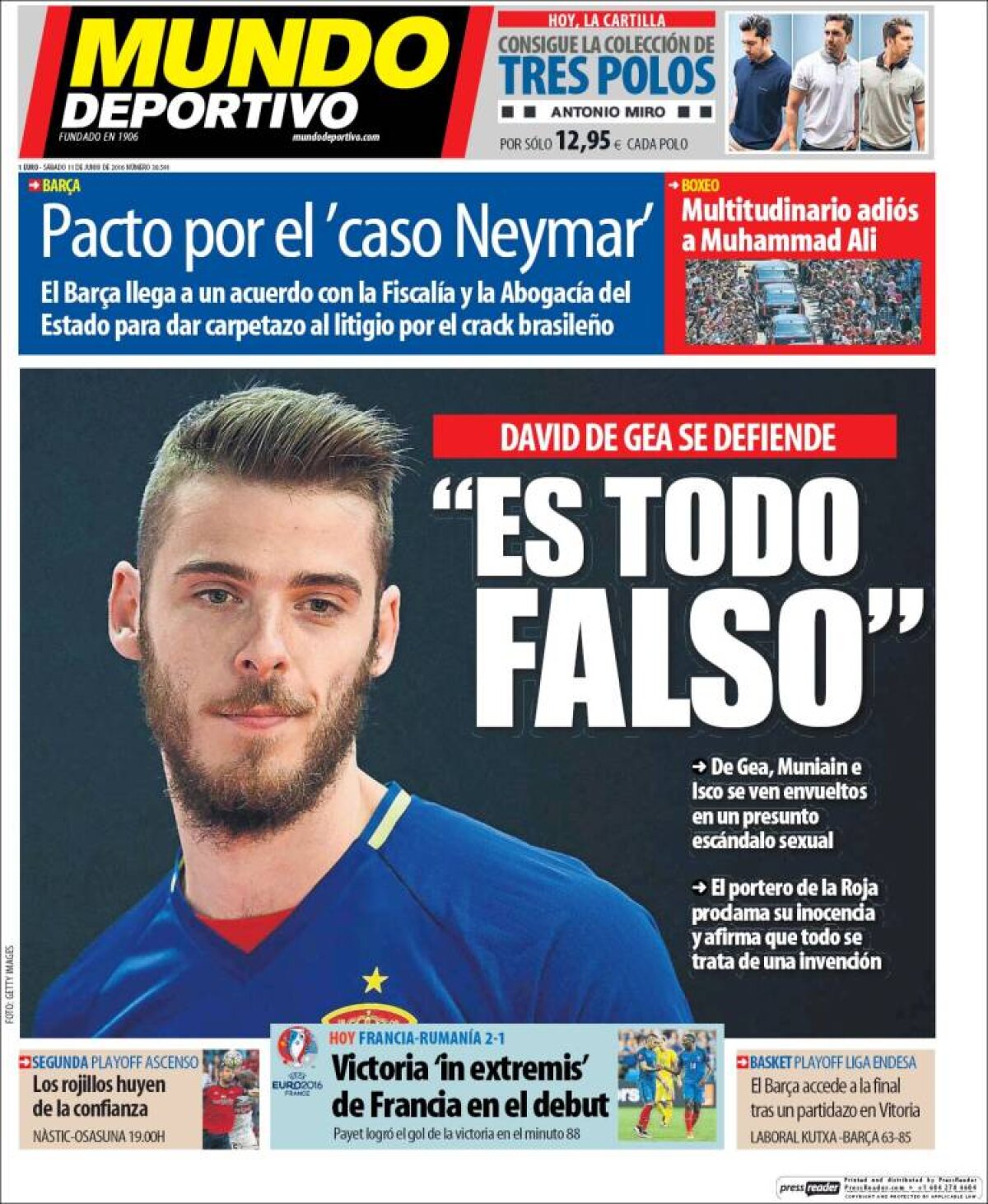 Ce scriu azi ziarele de sport din lume (11 iunie 2016)