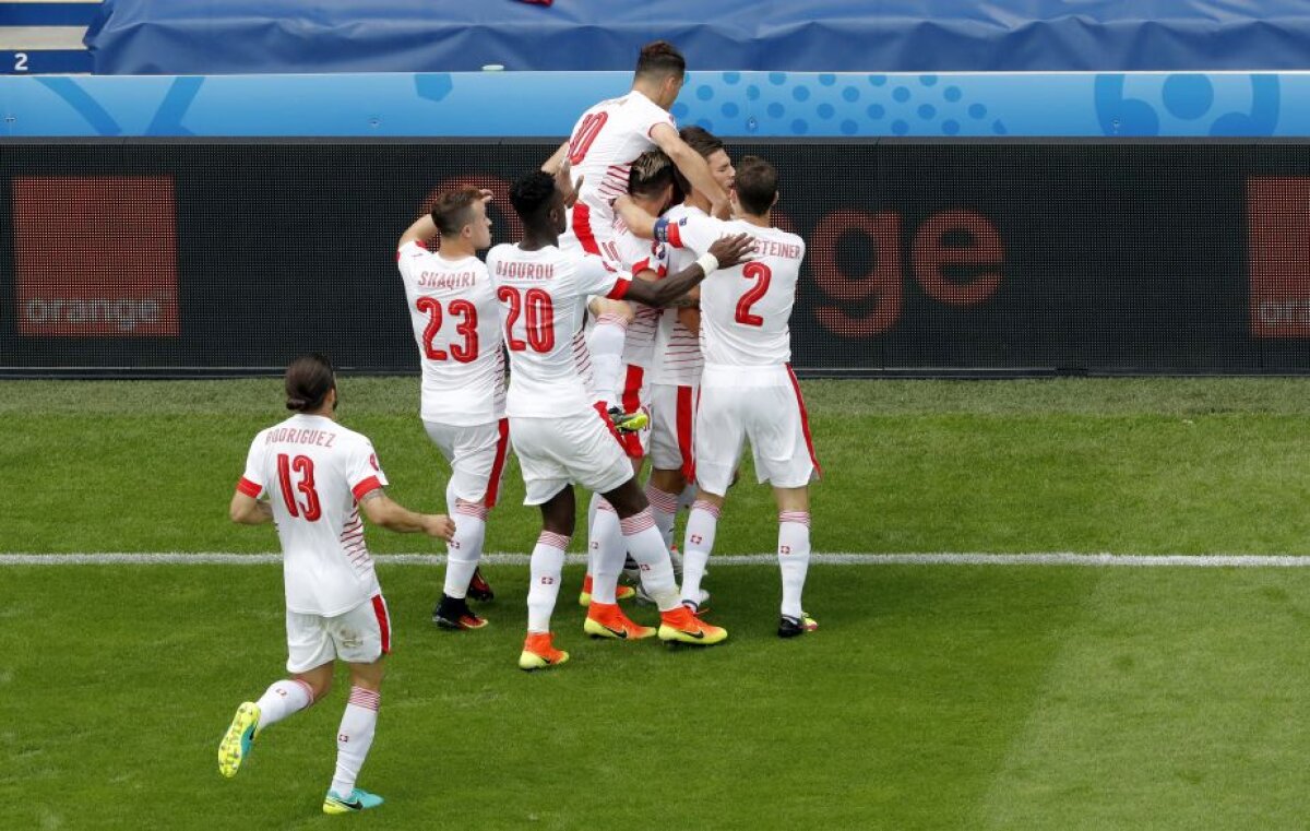 FOTO + VIDEO Albania pierde cu Elveția, scor 0-1! Albanezii au jucat mai bine de o repriză în 10 oameni și au ratat o șansă uriașă pe final de meci