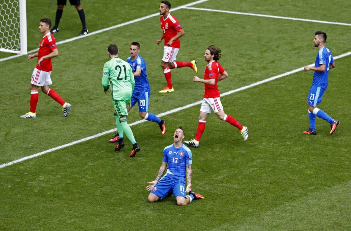 VIDEO + FOTO Țara Galilor - Slovacia 2-1 » Galezii obțin 3 puncte uriașe și sunt cu un pas în optimile de finală 