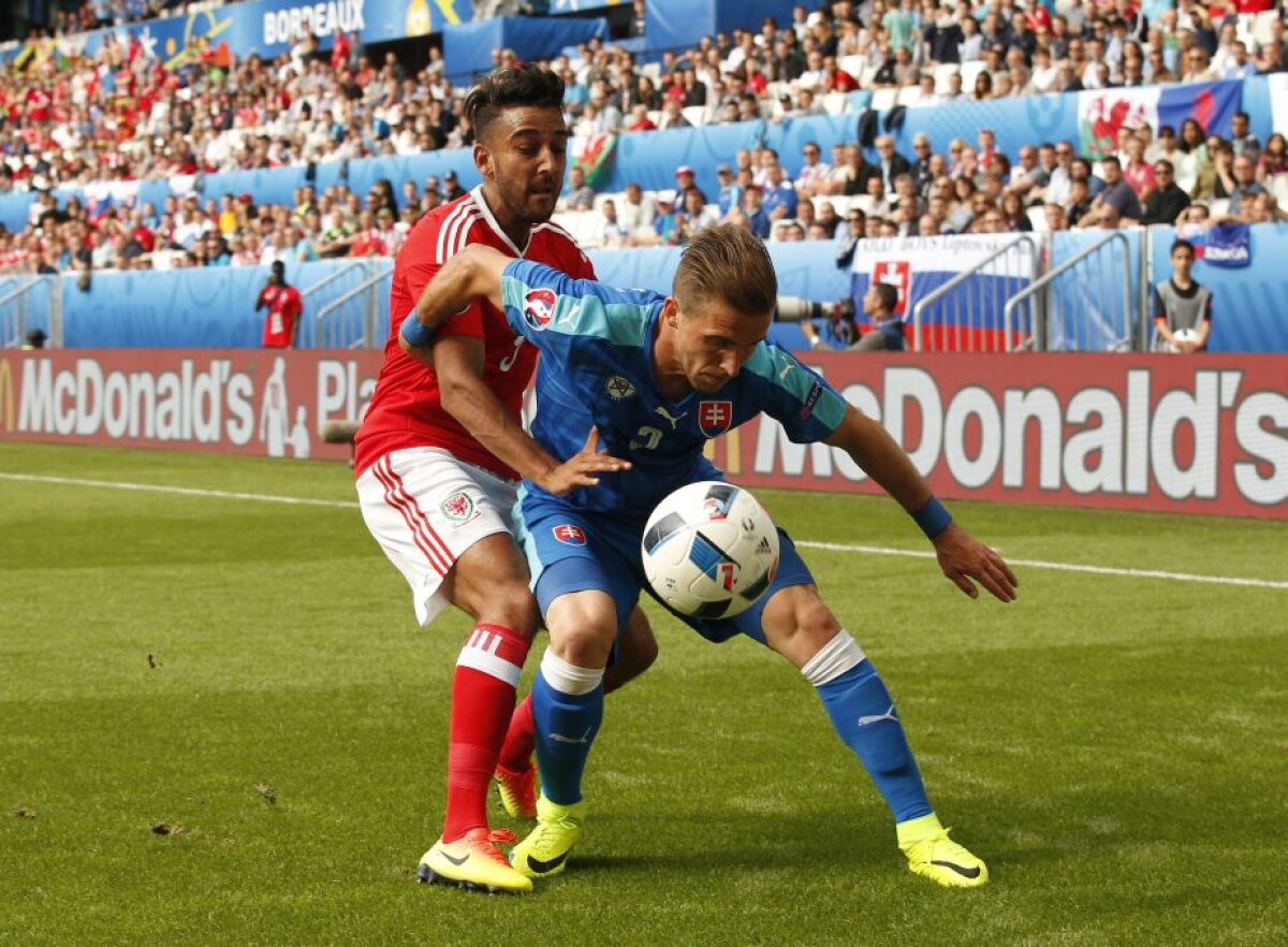 VIDEO + FOTO Țara Galilor - Slovacia 2-1 » Galezii obțin 3 puncte uriașe și sunt cu un pas în optimile de finală 