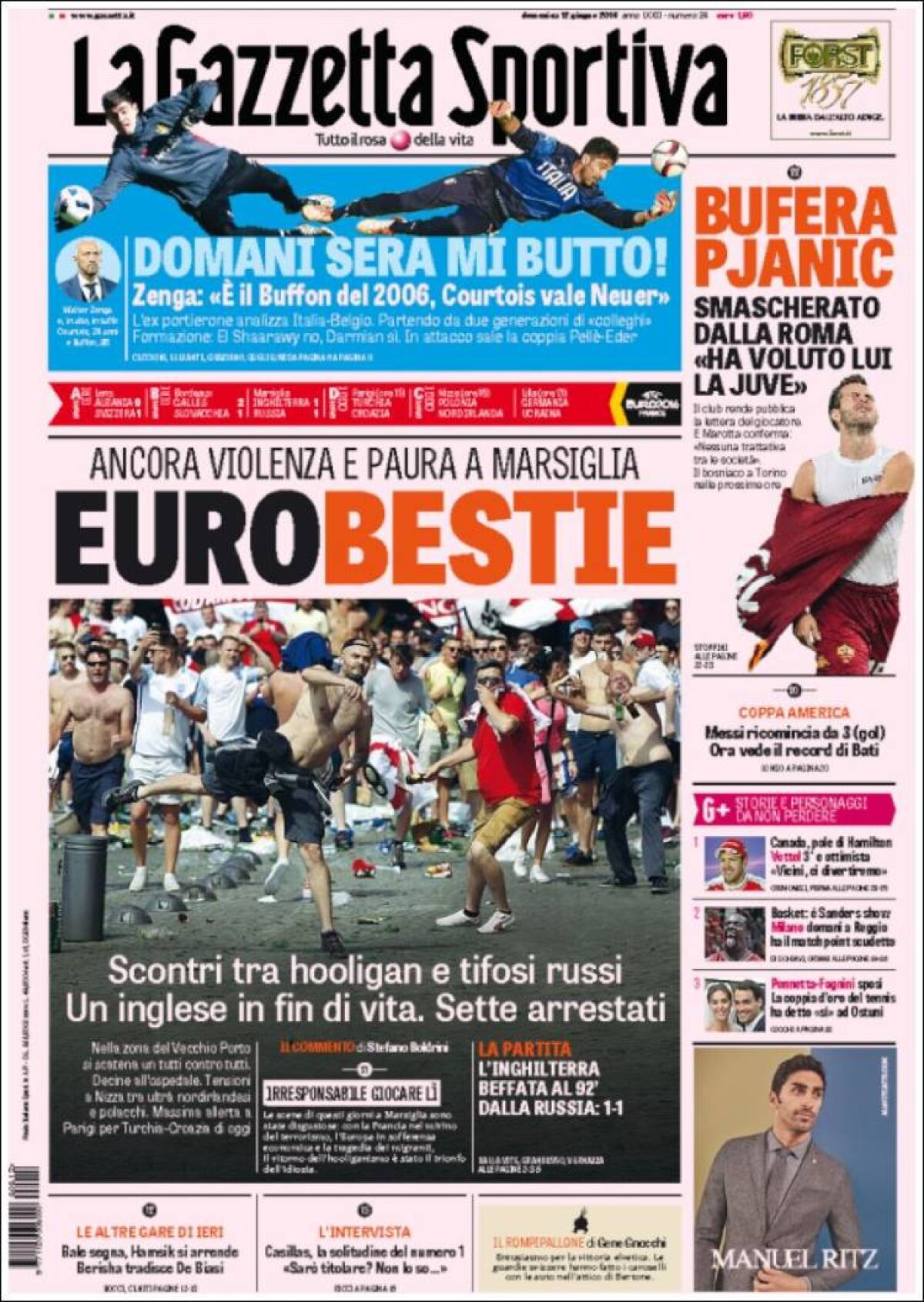 VIDEO + FOTO AFARĂ de la EURO? Rusia, pe masa UEFA » Moment ȘOCANT cu familia lui Joe Hart + ziarele din Europa: "Barbari, bestii sângeroase!"