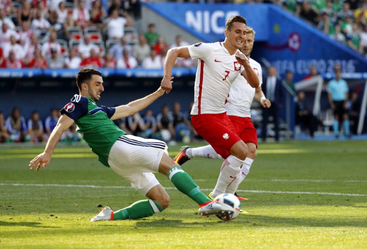 VIDEO+FOTO Polonia a început cu dreptul EURO! A învins Irlanda de Nord în Grupa C, scor 1-0 » Hațegan a arbitrat foarte bine