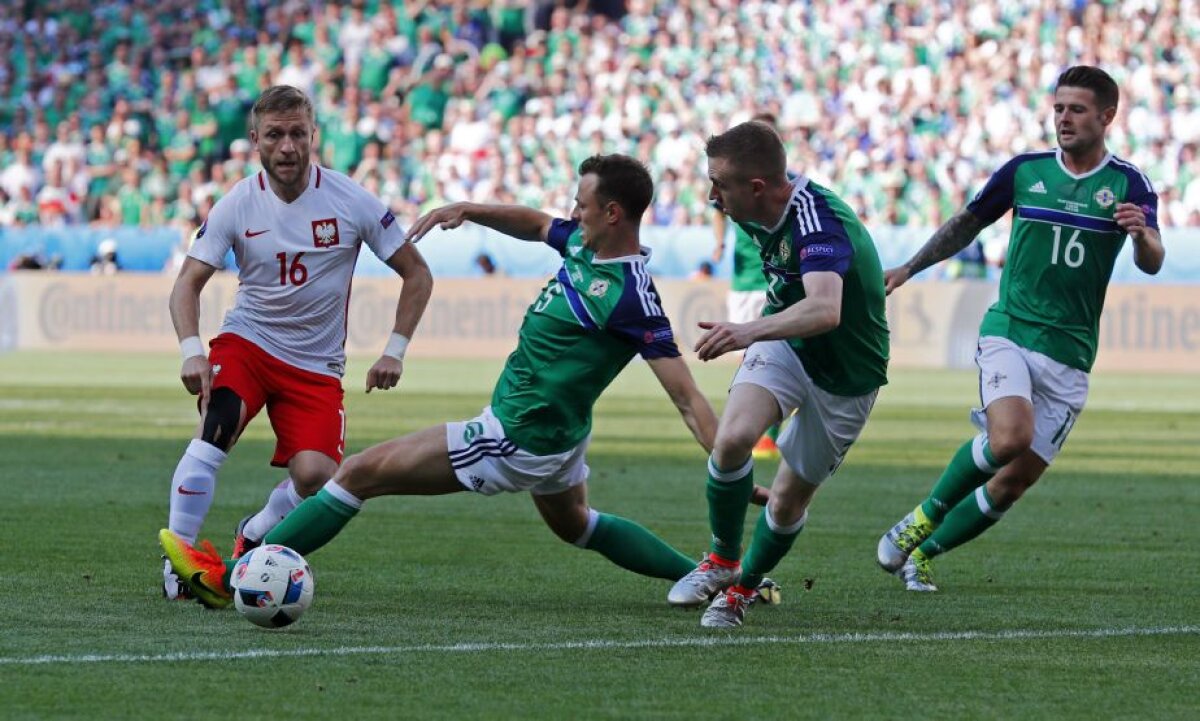 VIDEO+FOTO Polonia a început cu dreptul EURO! A învins Irlanda de Nord în Grupa C, scor 1-0 » Hațegan a arbitrat foarte bine