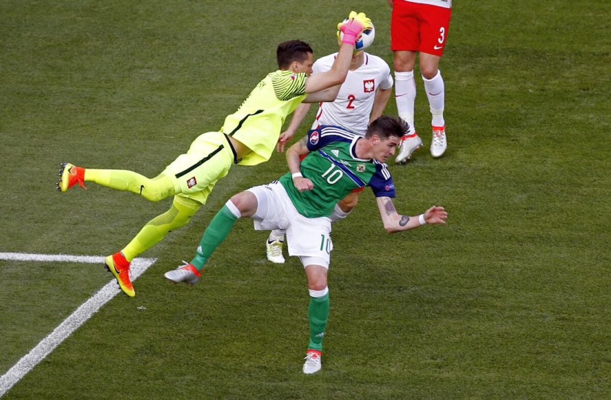 VIDEO+FOTO Polonia a început cu dreptul EURO! A învins Irlanda de Nord în Grupa C, scor 1-0 » Hațegan a arbitrat foarte bine