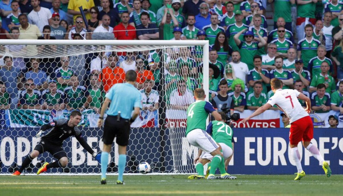 VIDEO+FOTO Polonia a început cu dreptul EURO! A învins Irlanda de Nord în Grupa C, scor 1-0 » Hațegan a arbitrat foarte bine