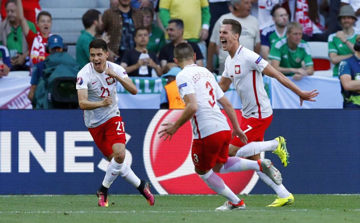 VIDEO+FOTO Polonia a început cu dreptul EURO! A învins Irlanda de Nord în Grupa C, scor 1-0 » Hațegan a arbitrat foarte bine