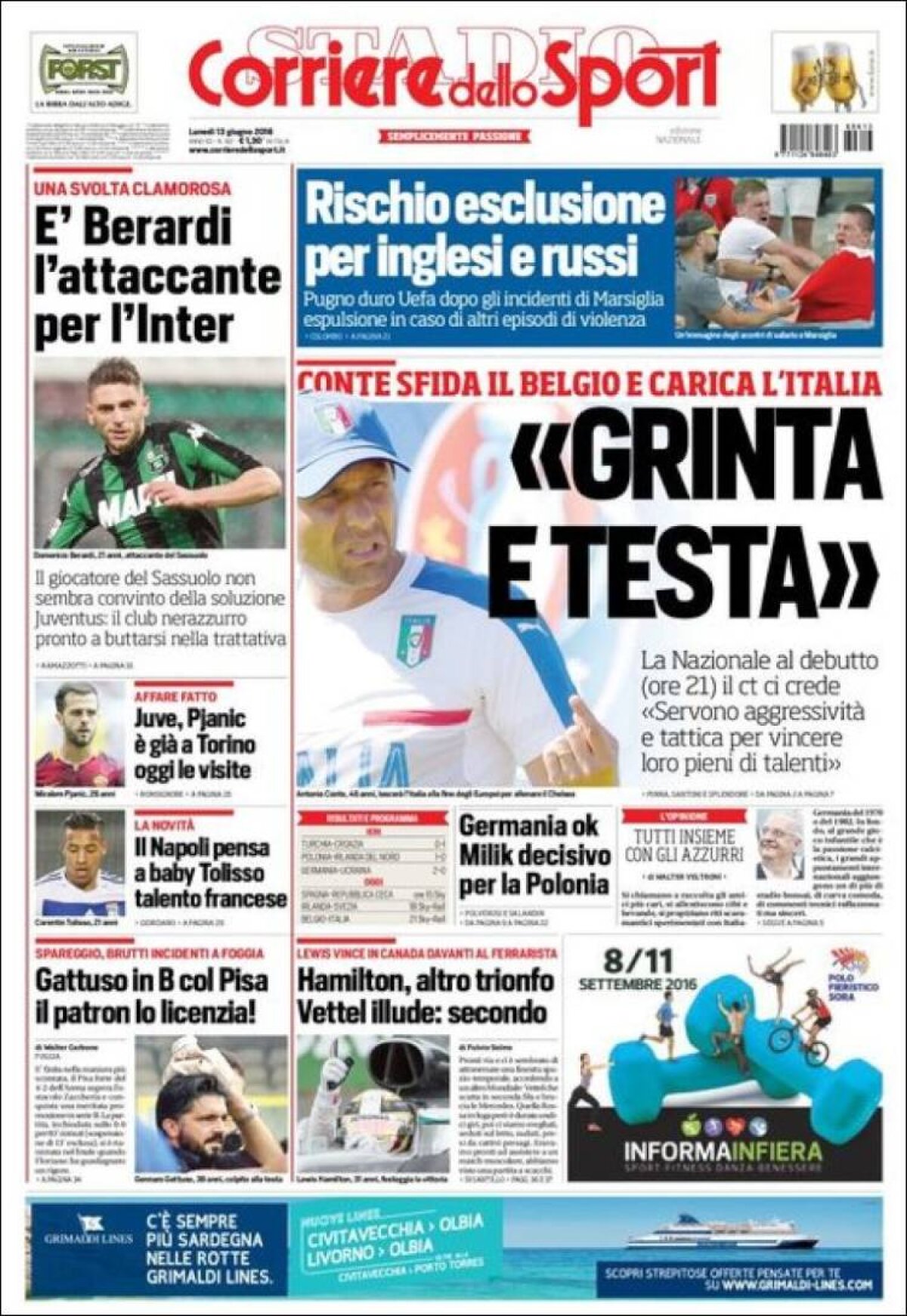 Ce scriu azi ziarele de sport din lume (13 iunie 2016)