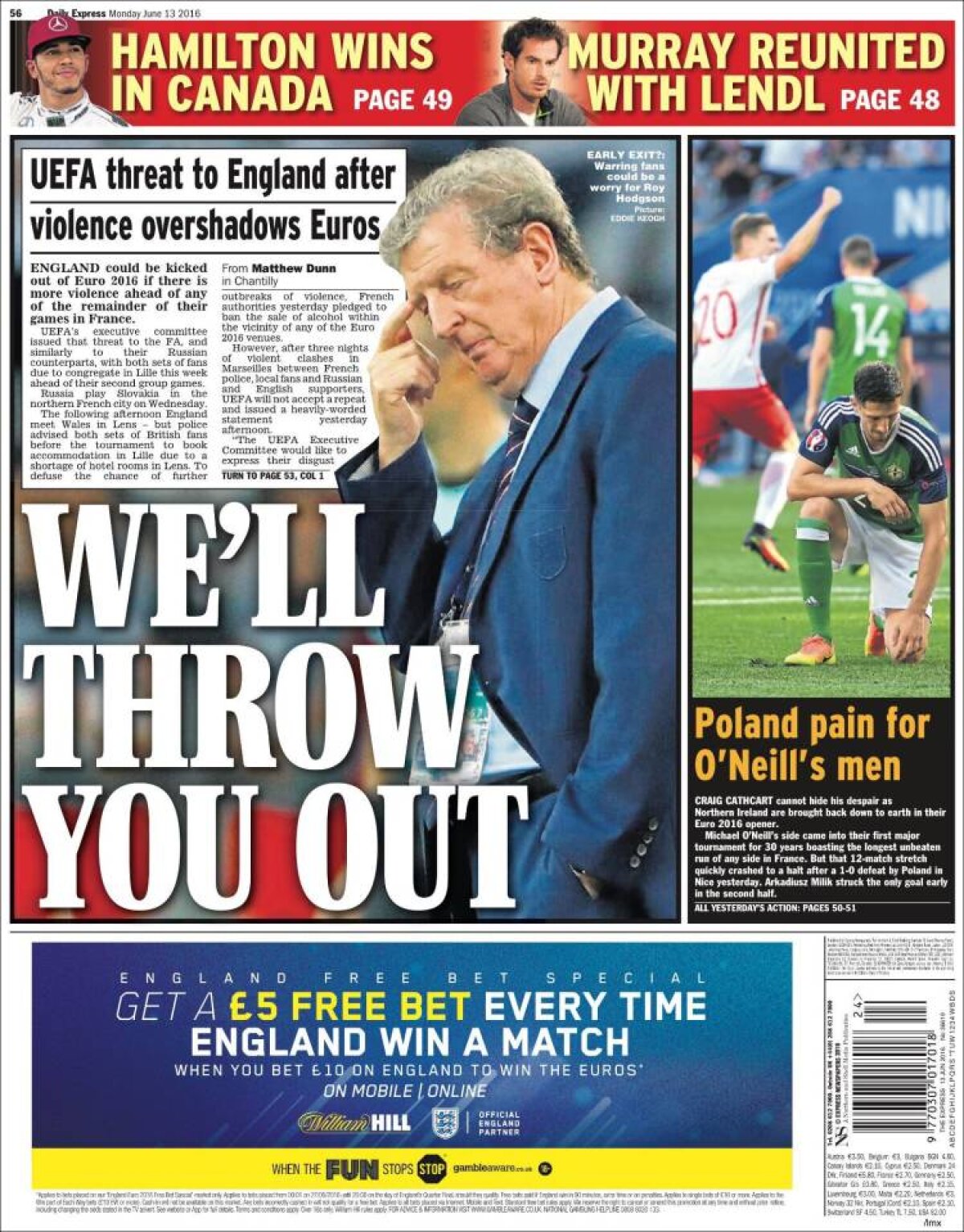 Ce scriu azi ziarele de sport din lume (13 iunie 2016)