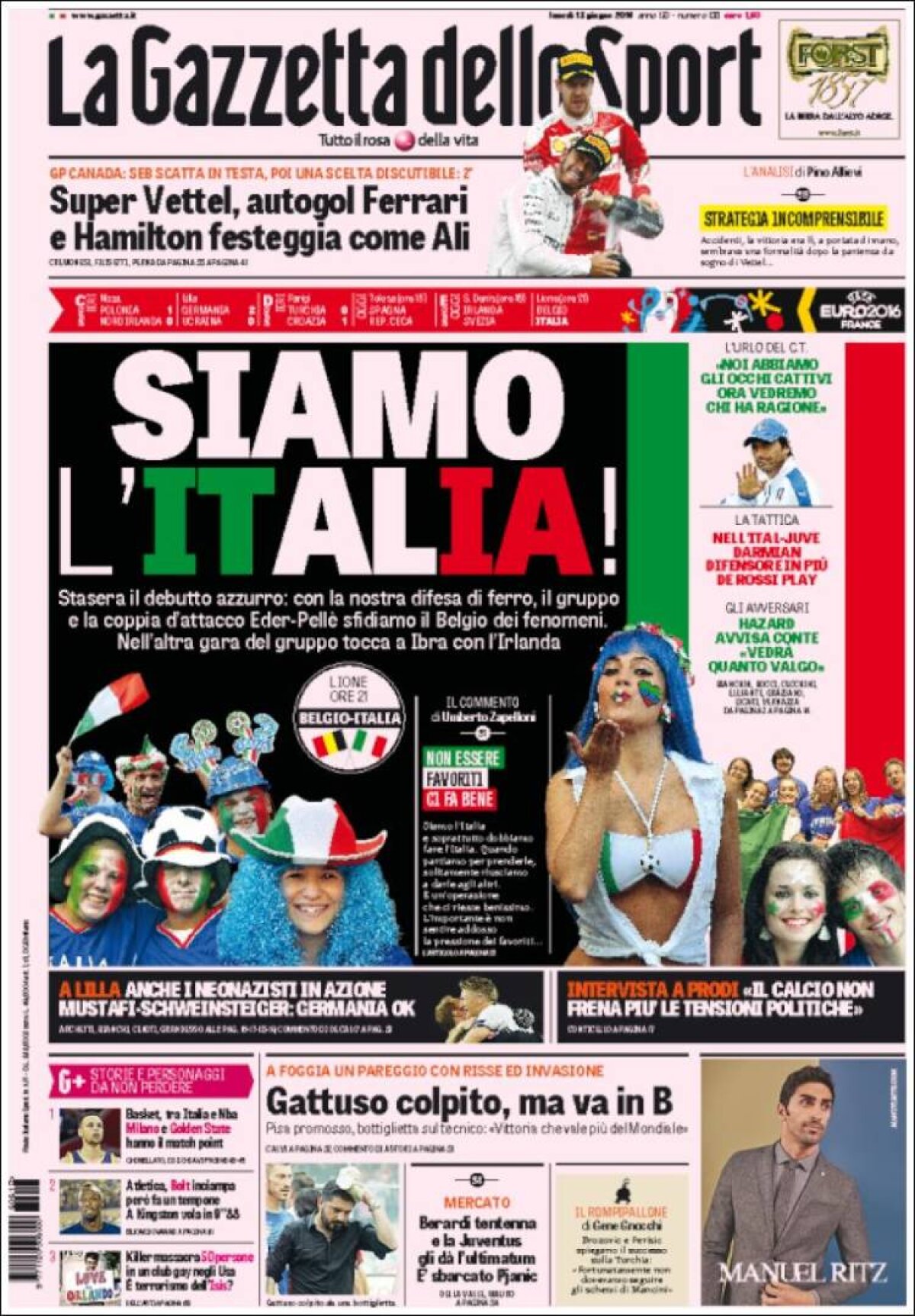 Ce scriu azi ziarele de sport din lume (13 iunie 2016)