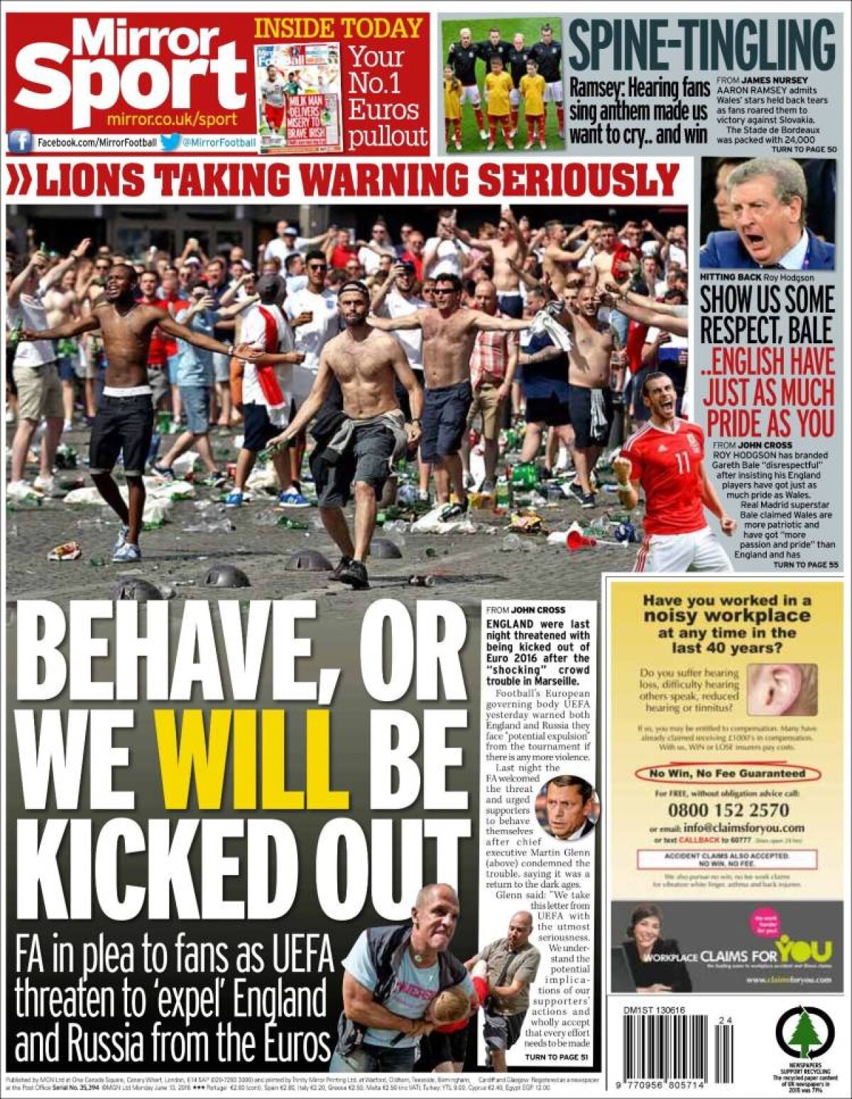 Ce scriu azi ziarele de sport din lume (13 iunie 2016)