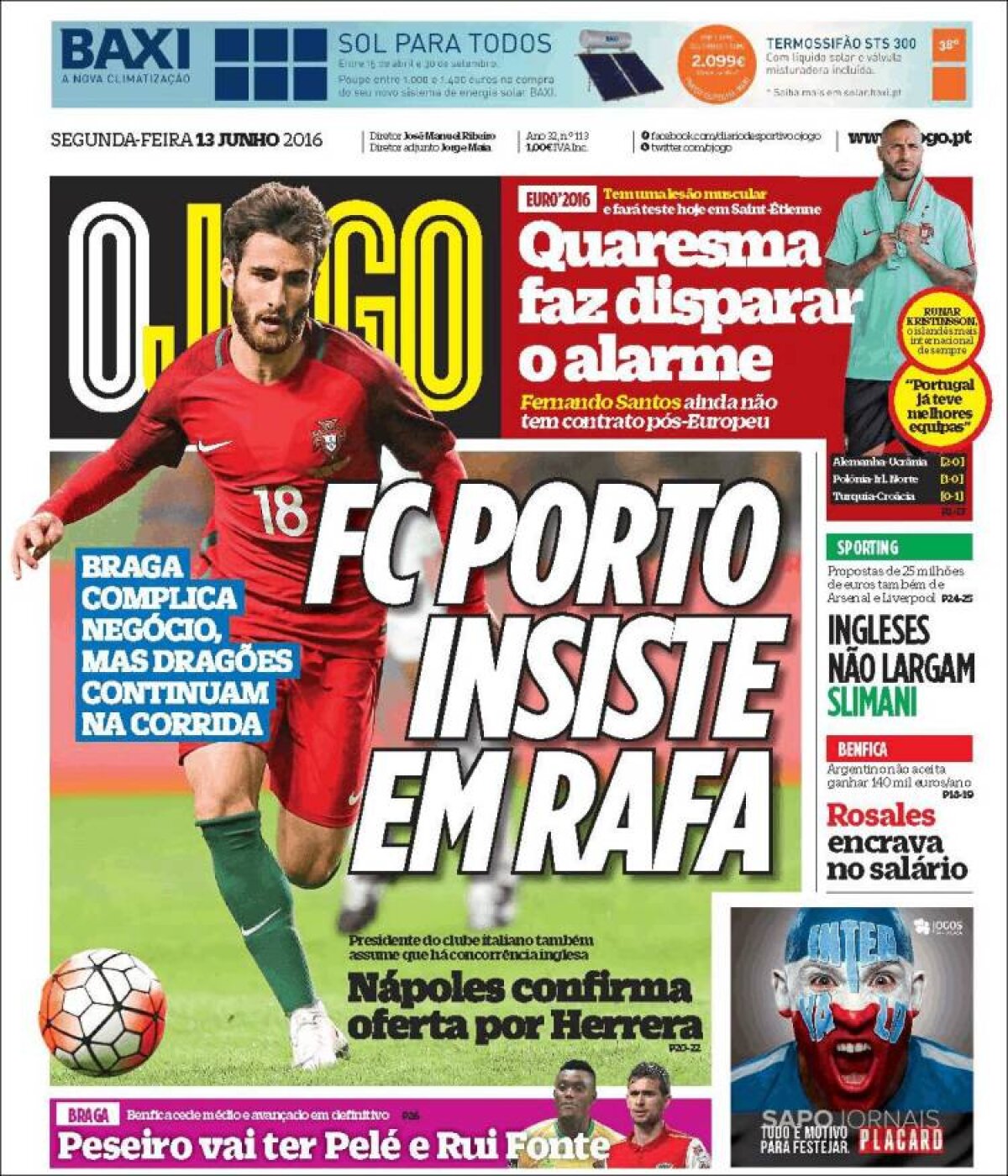 Ce scriu azi ziarele de sport din lume (13 iunie 2016)