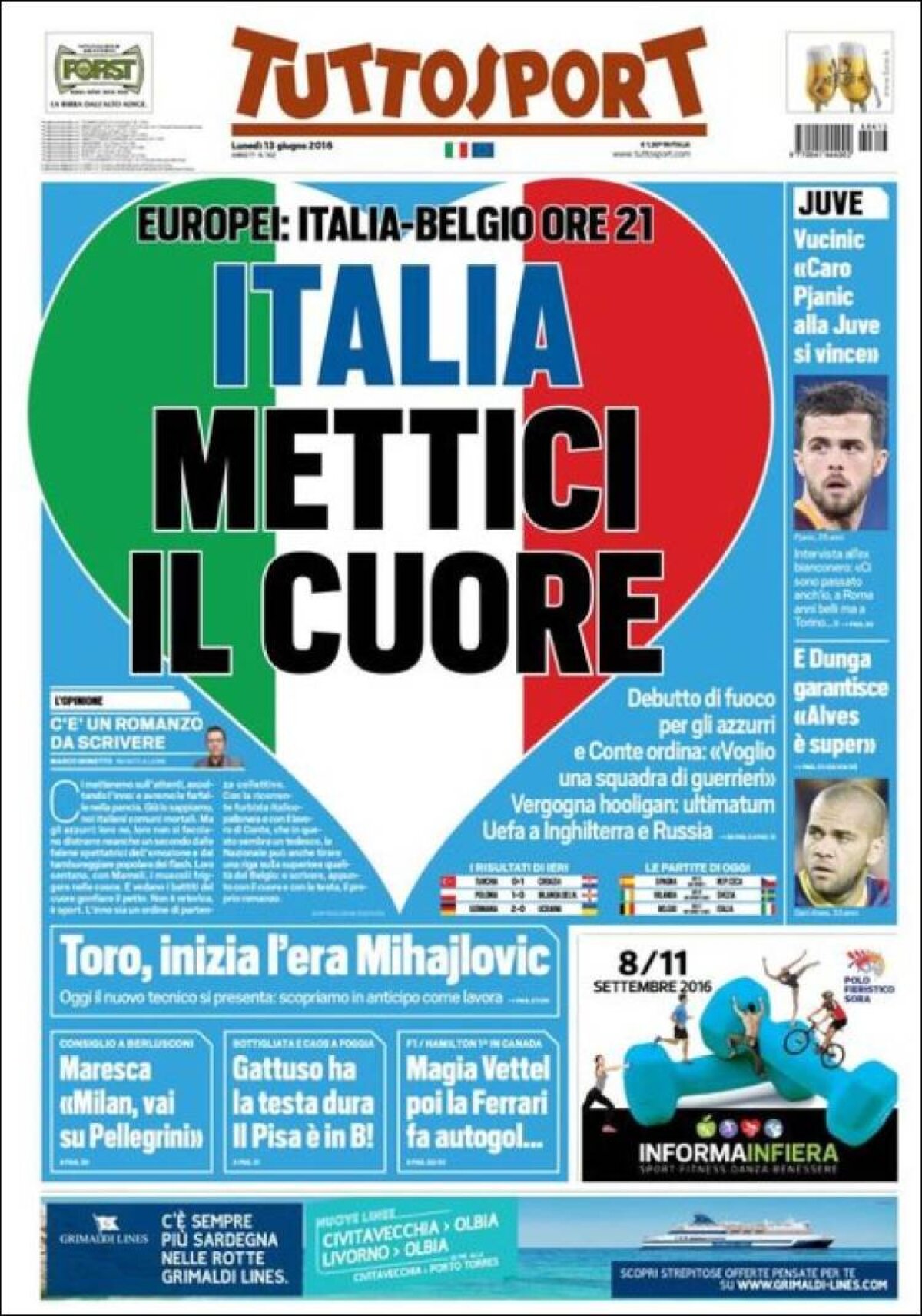 Ce scriu azi ziarele de sport din lume (13 iunie 2016)