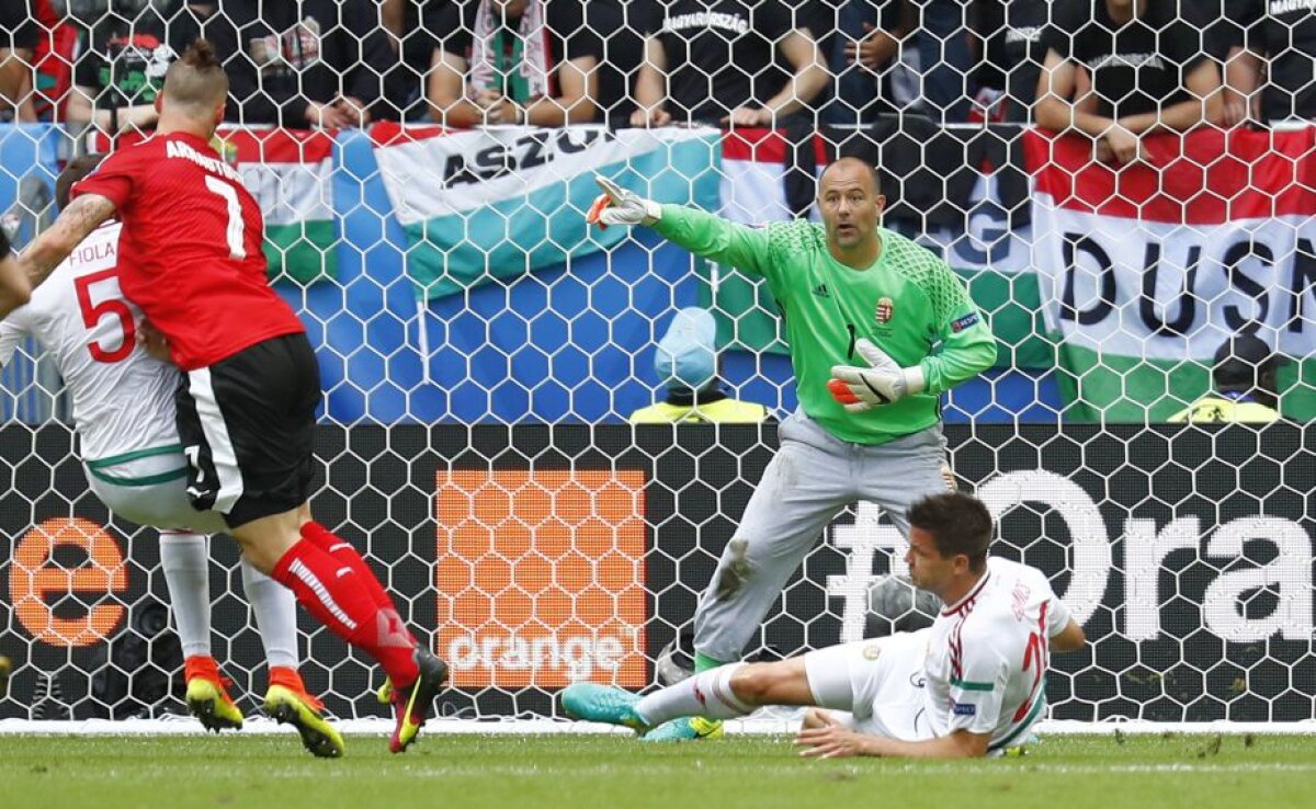 VIDEO+FOTO Surpriză uriaşă în prima etapă din Grupa F de la EURO » Ungaria a trecut clar de Austria, scor 2-0