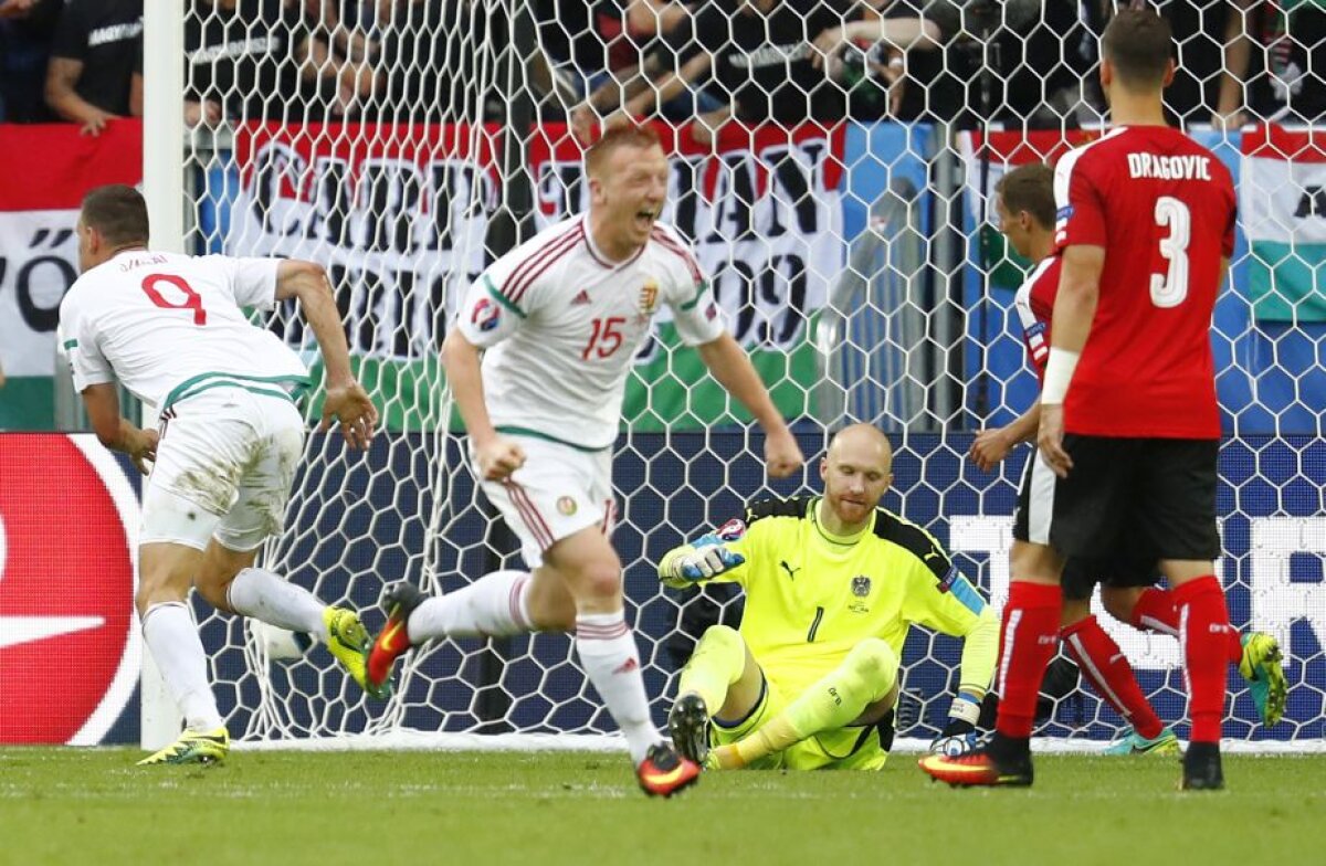 VIDEO+FOTO Surpriză uriaşă în prima etapă din Grupa F de la EURO » Ungaria a trecut clar de Austria, scor 2-0