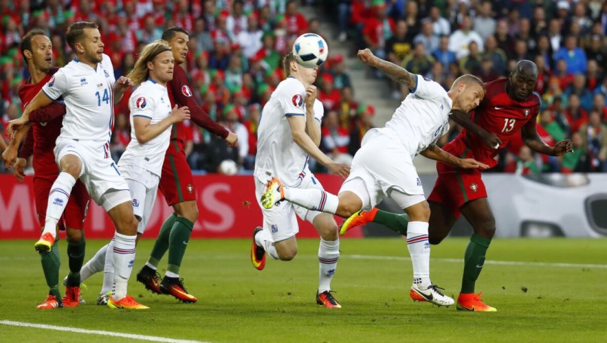 VIDEO+FOTO Primul şoc la EURO! Islanda, rezultat istoric la primul meci la un turneu final, în fața Portugaliei, 1-1!