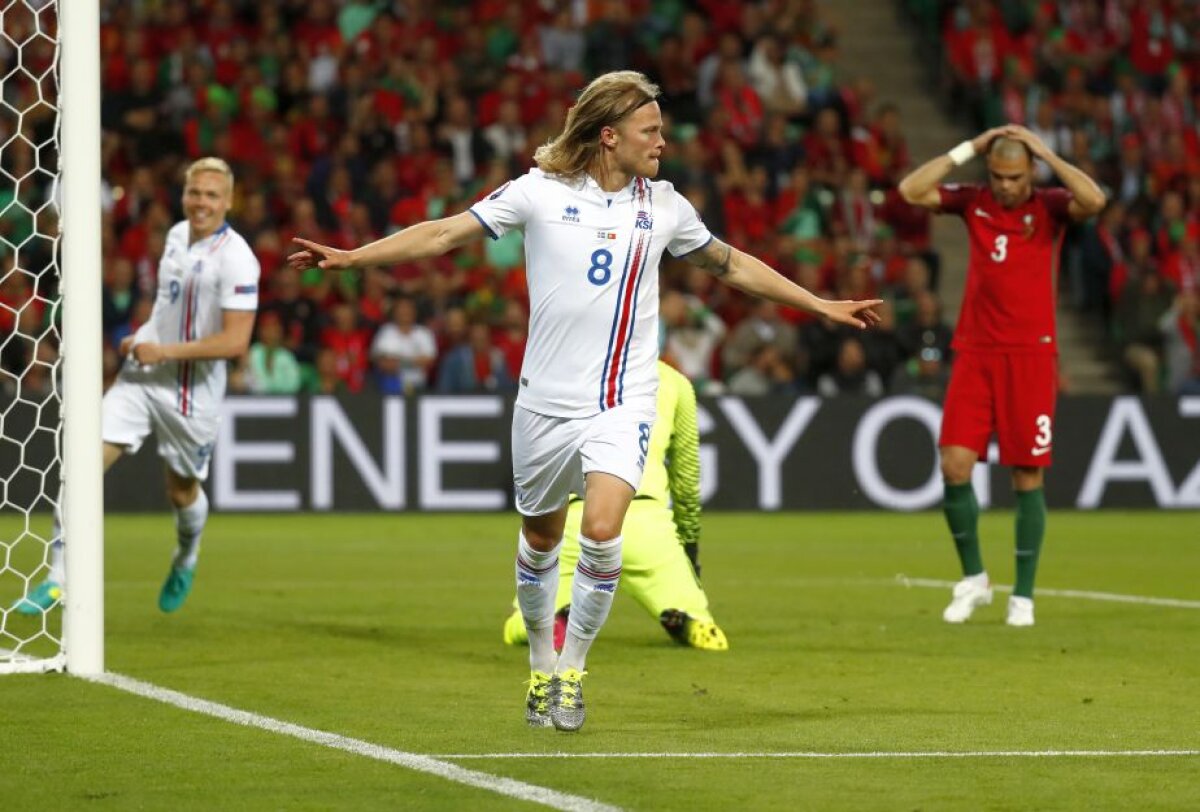 VIDEO+FOTO Primul şoc la EURO! Islanda, rezultat istoric la primul meci la un turneu final, în fața Portugaliei, 1-1!
