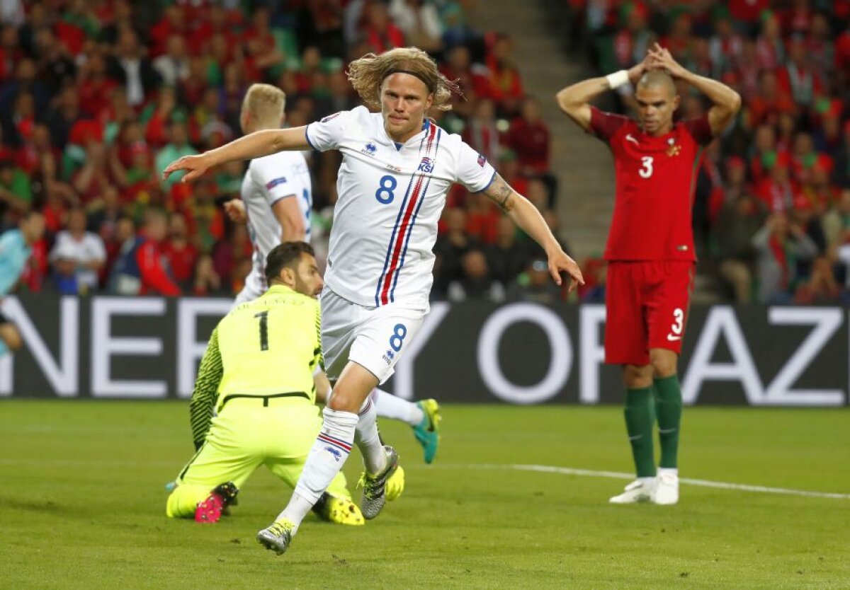 VIDEO+FOTO Primul şoc la EURO! Islanda, rezultat istoric la primul meci la un turneu final, în fața Portugaliei, 1-1!