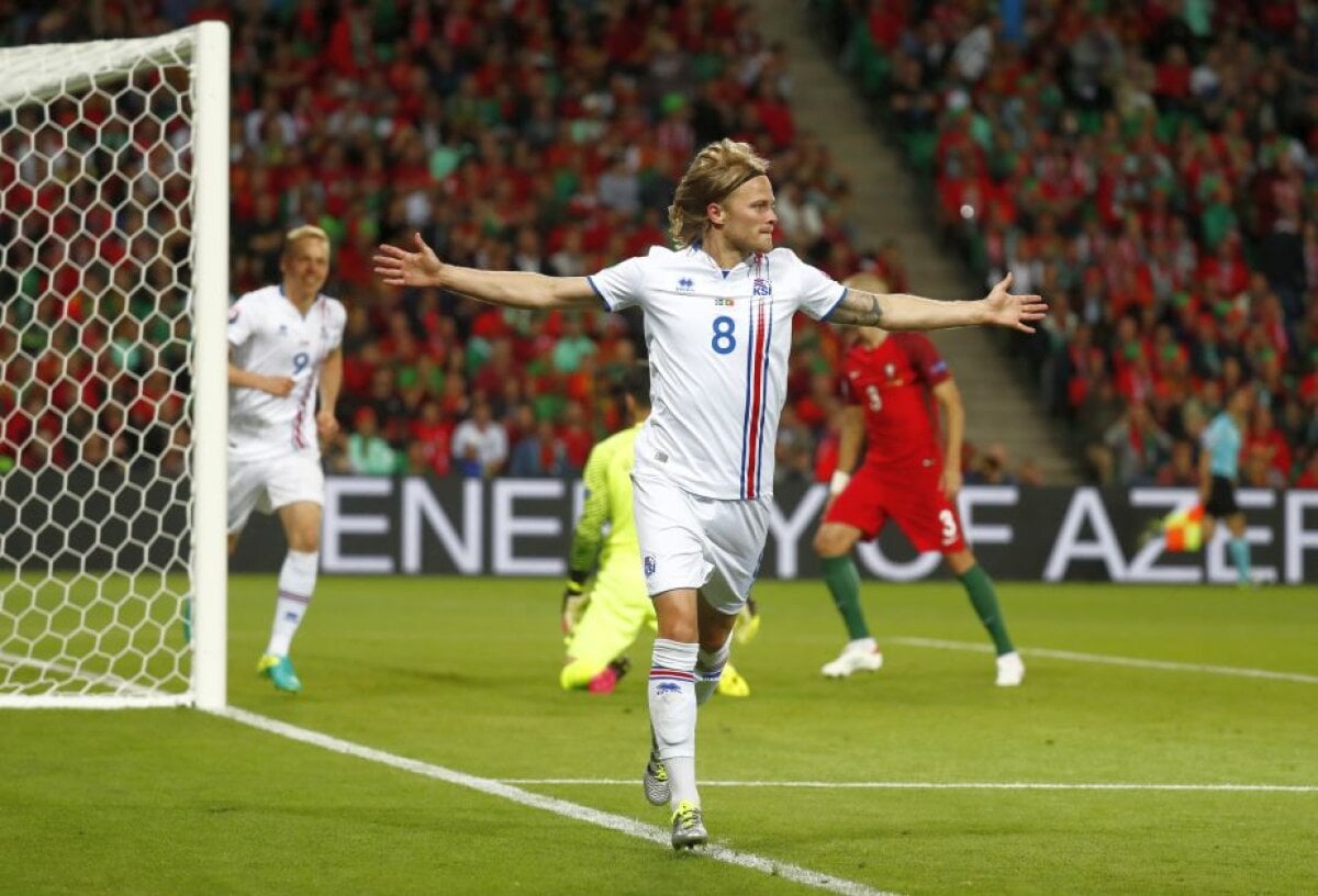 VIDEO+FOTO Primul şoc la EURO! Islanda, rezultat istoric la primul meci la un turneu final, în fața Portugaliei, 1-1!