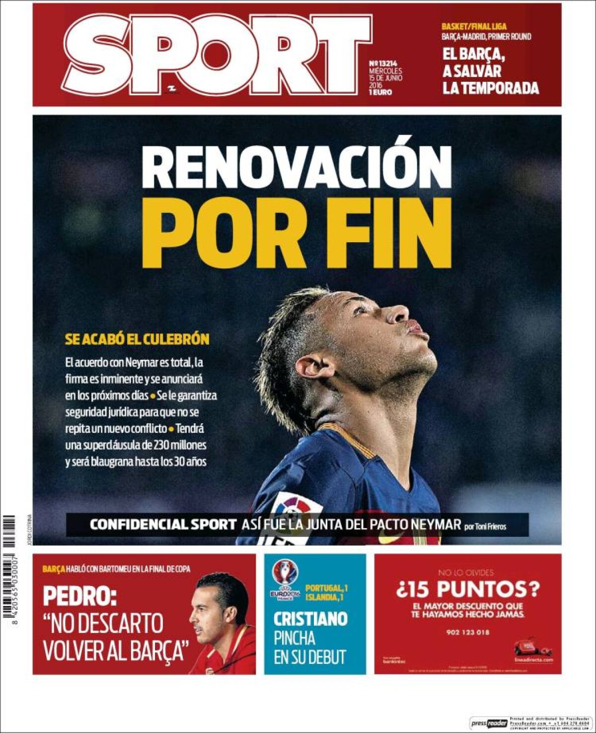 Ce scriu azi ziarele de sport din lume (15 iunie 2016)